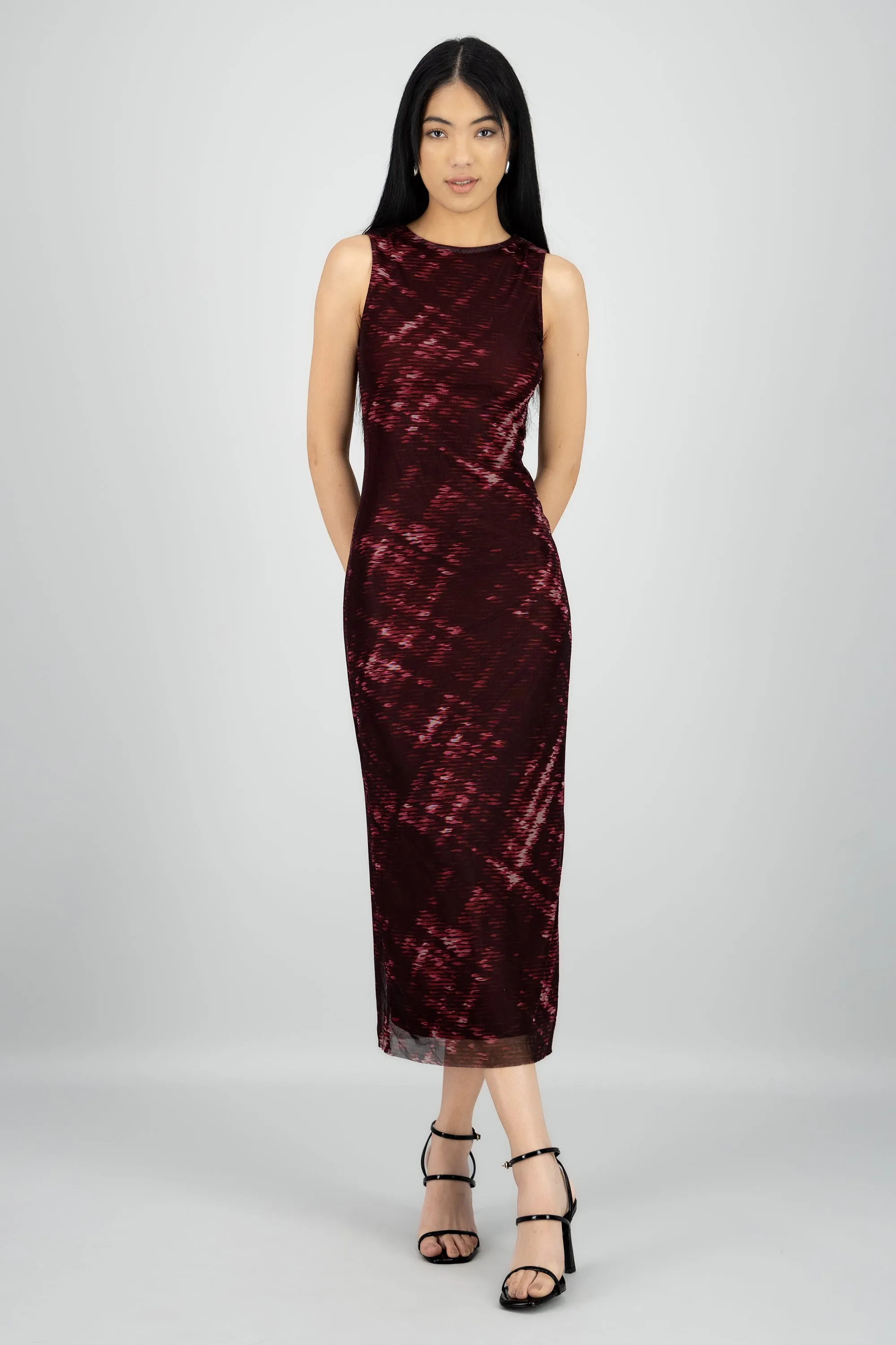 Maxi vestido mesh espalda descubierta sold by Shasa