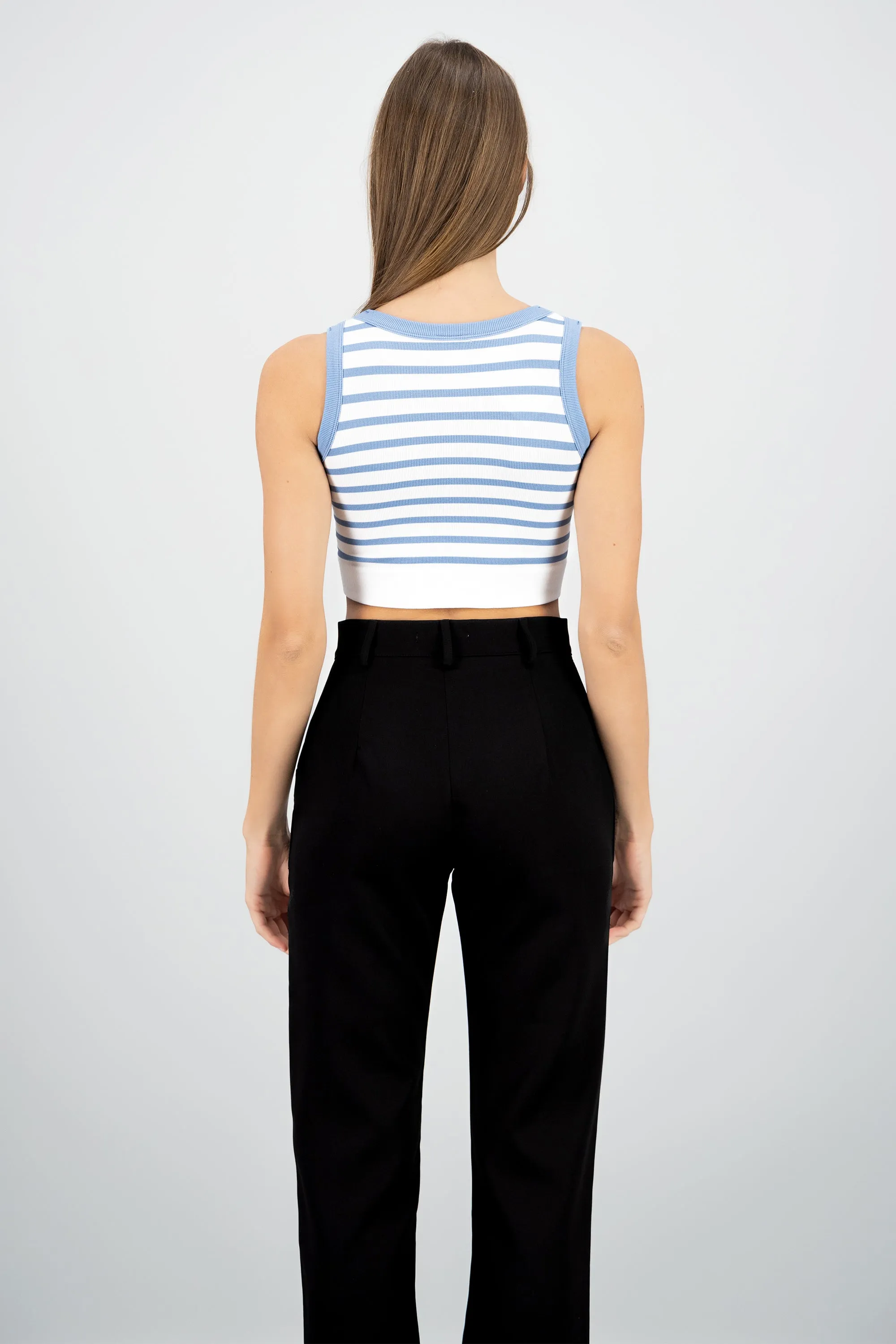 Crop Top De Rayas Sin Manga sold by Shasa product image thumbnail 4