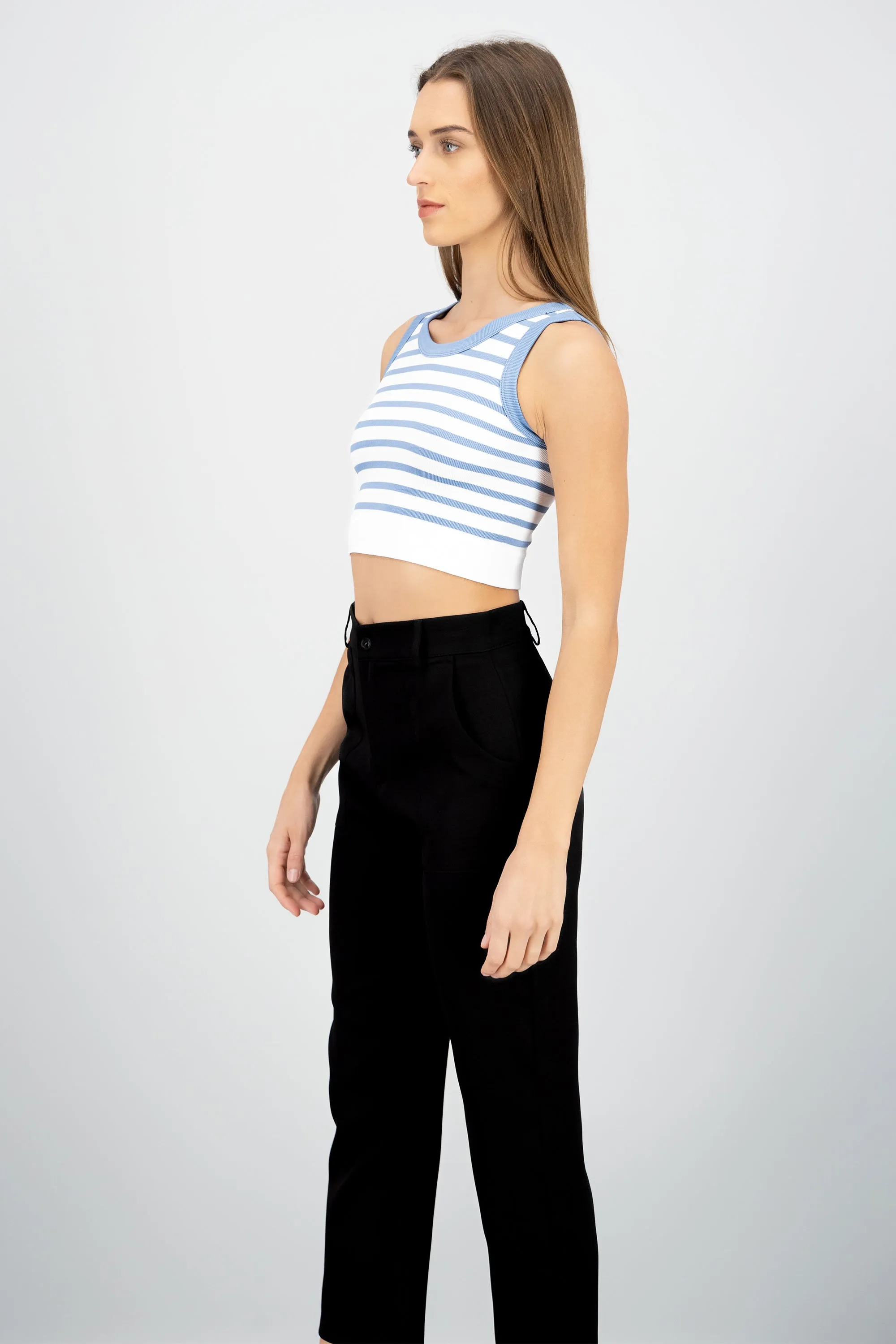 Crop Top De Rayas Sin Manga sold by Shasa product image thumbnail 3