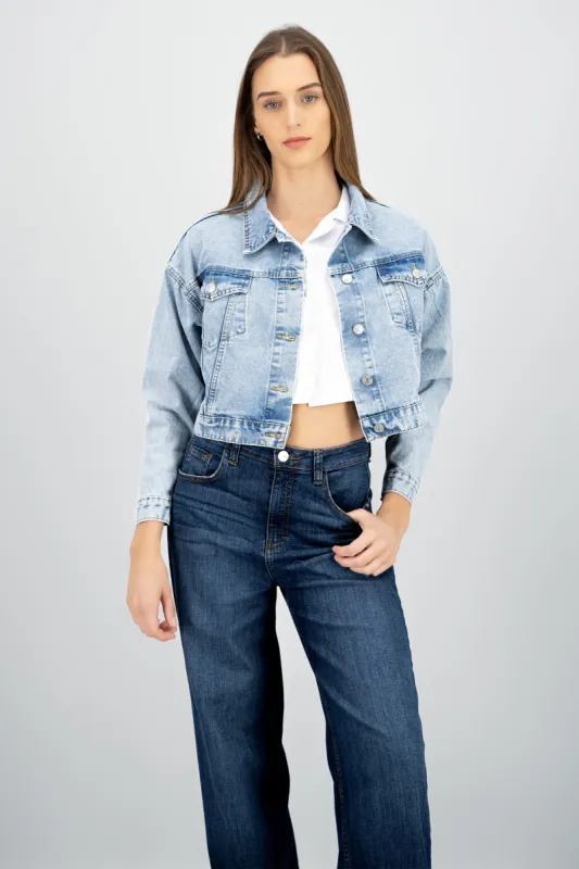 Chamarra trucker crop sold by Shasa