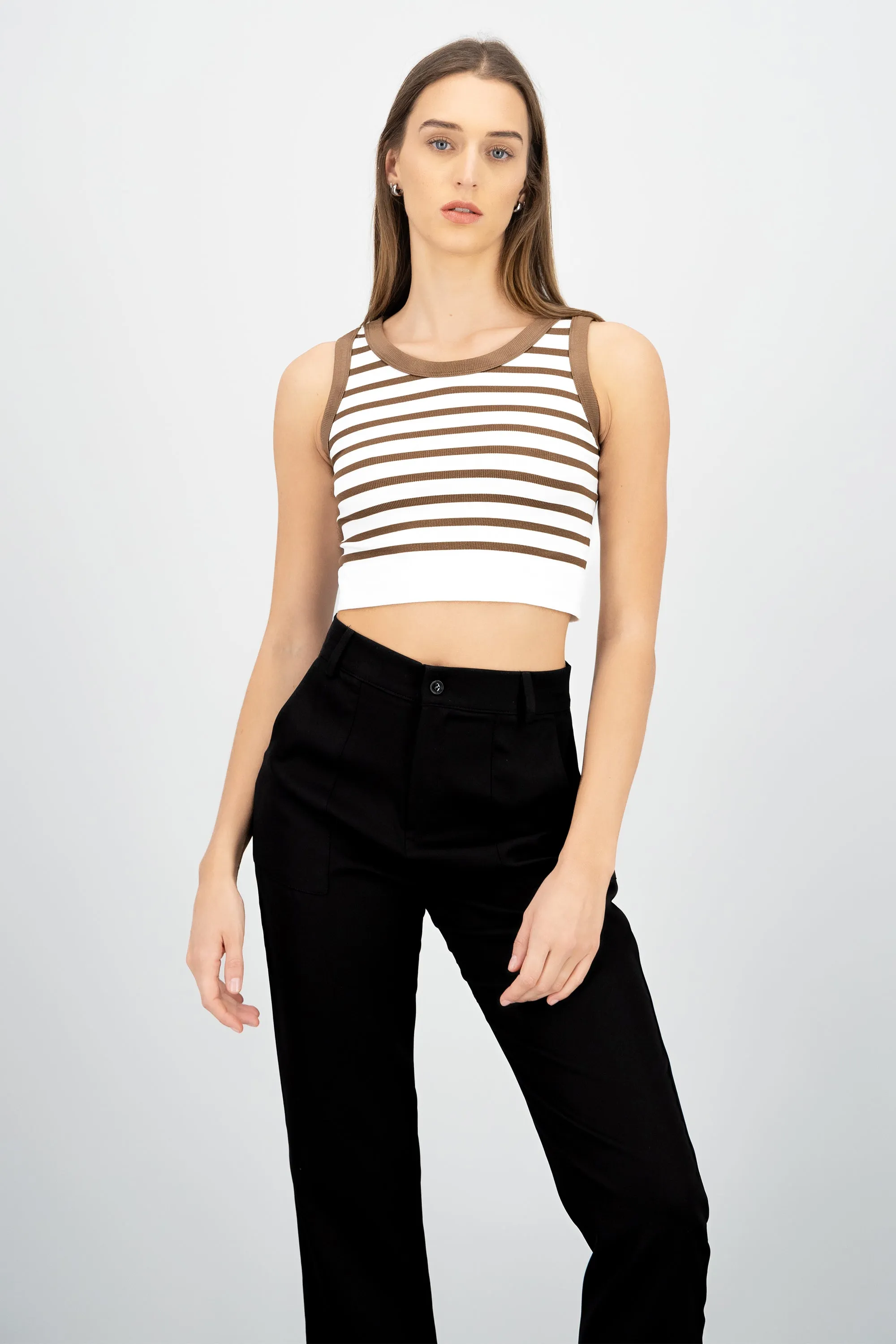 Crop Top De Rayas Sin Manga sold by Shasa product image thumbnail 2