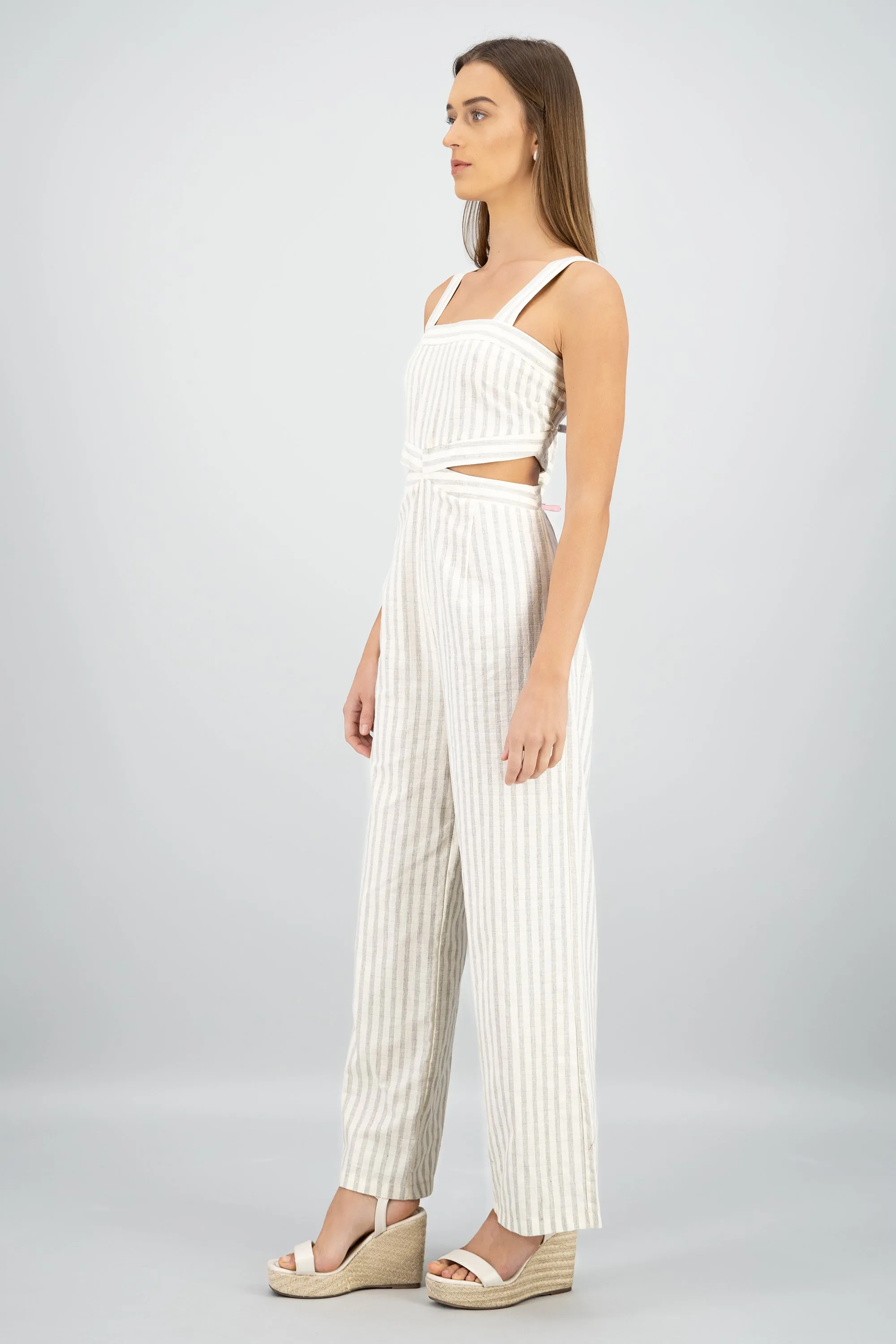 Jumpsuit detalle escote costados estampado rayas sold by Shasa product image thumbnail 3