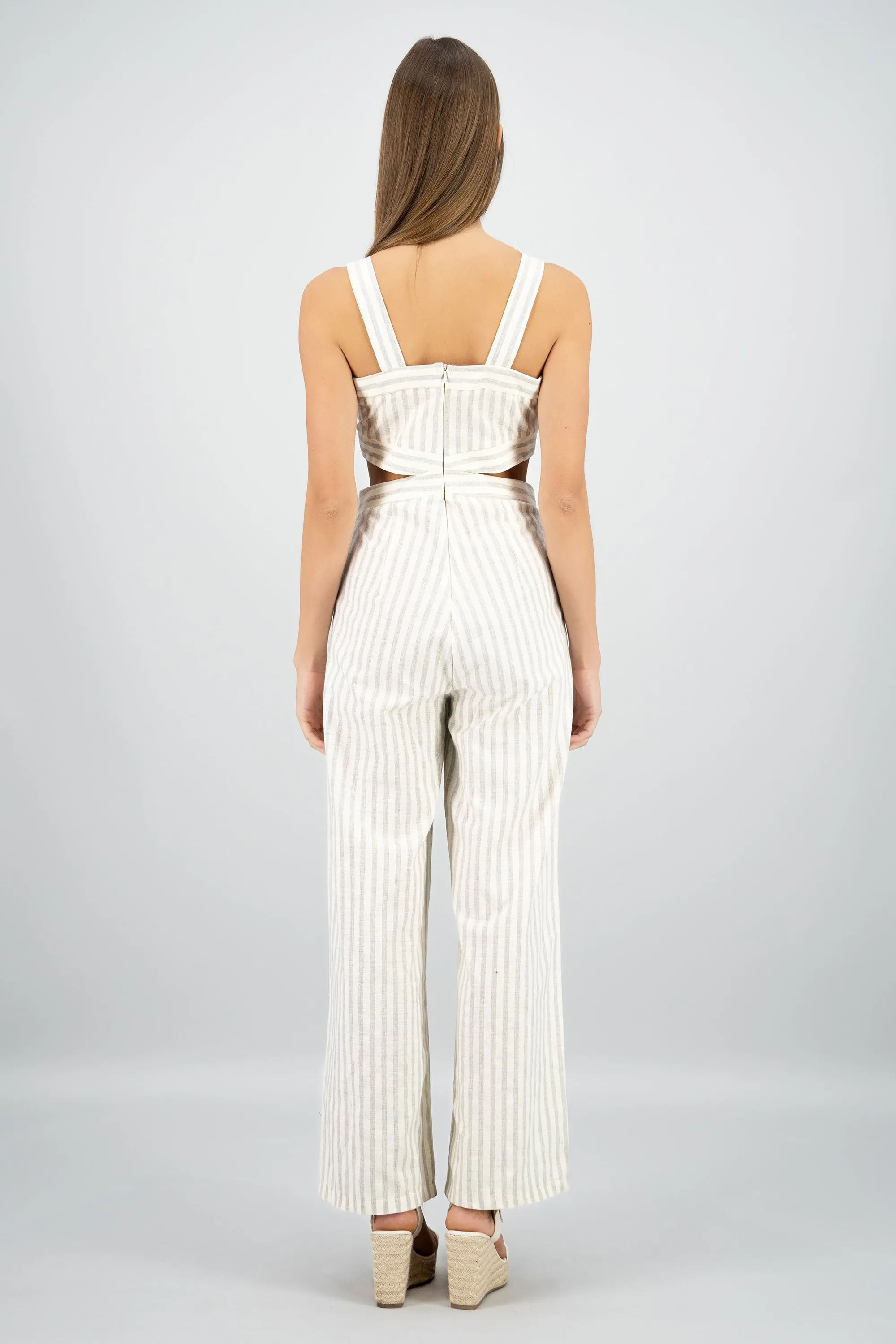 Jumpsuit detalle escote costados estampado rayas sold by Shasa product image thumbnail 4