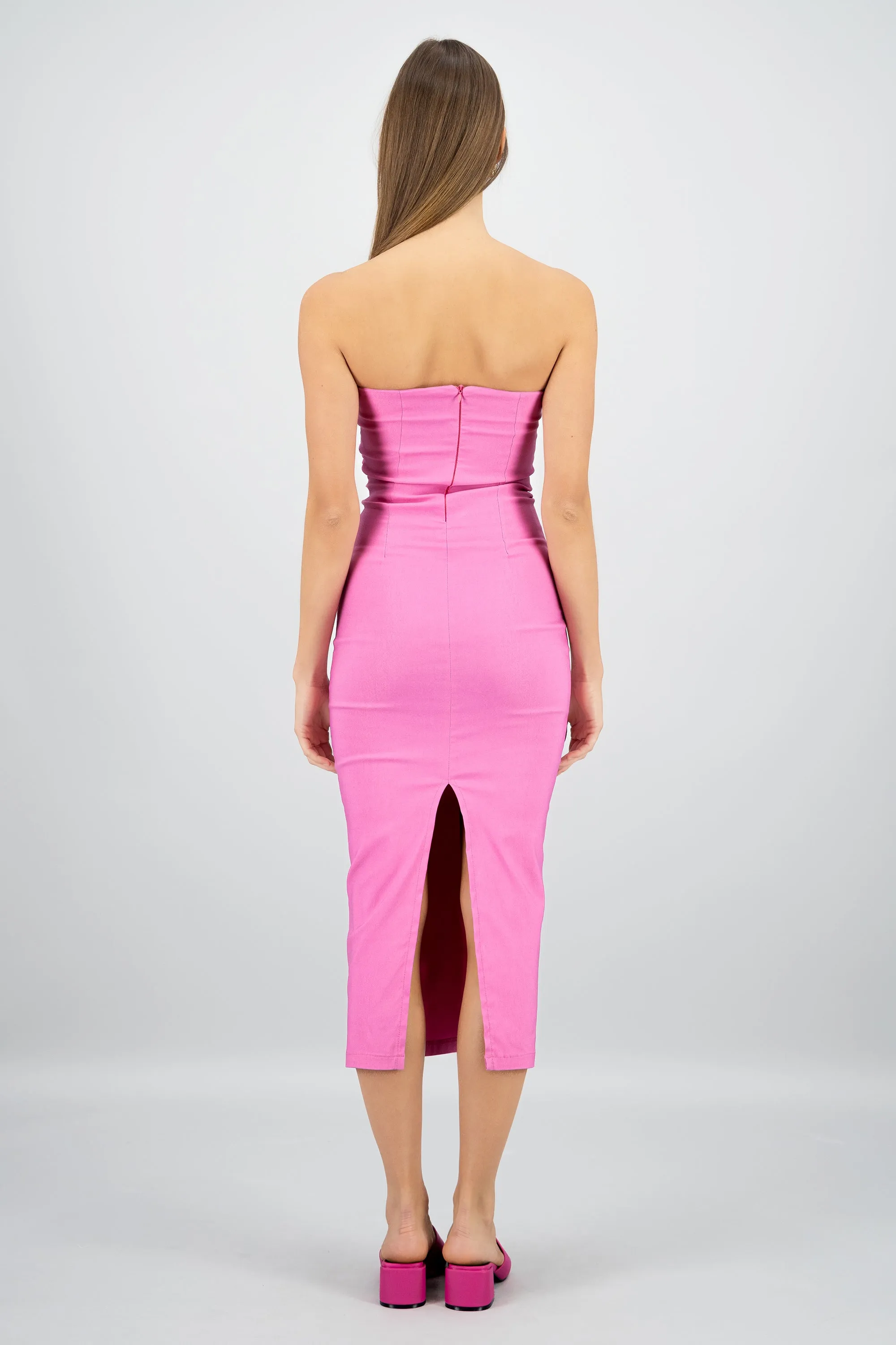 Vestido maxi strapless drapeado hypsters sold by Shasa product image thumbnail 4