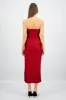 Vestido maxi tubo fruncido sold by Shasa