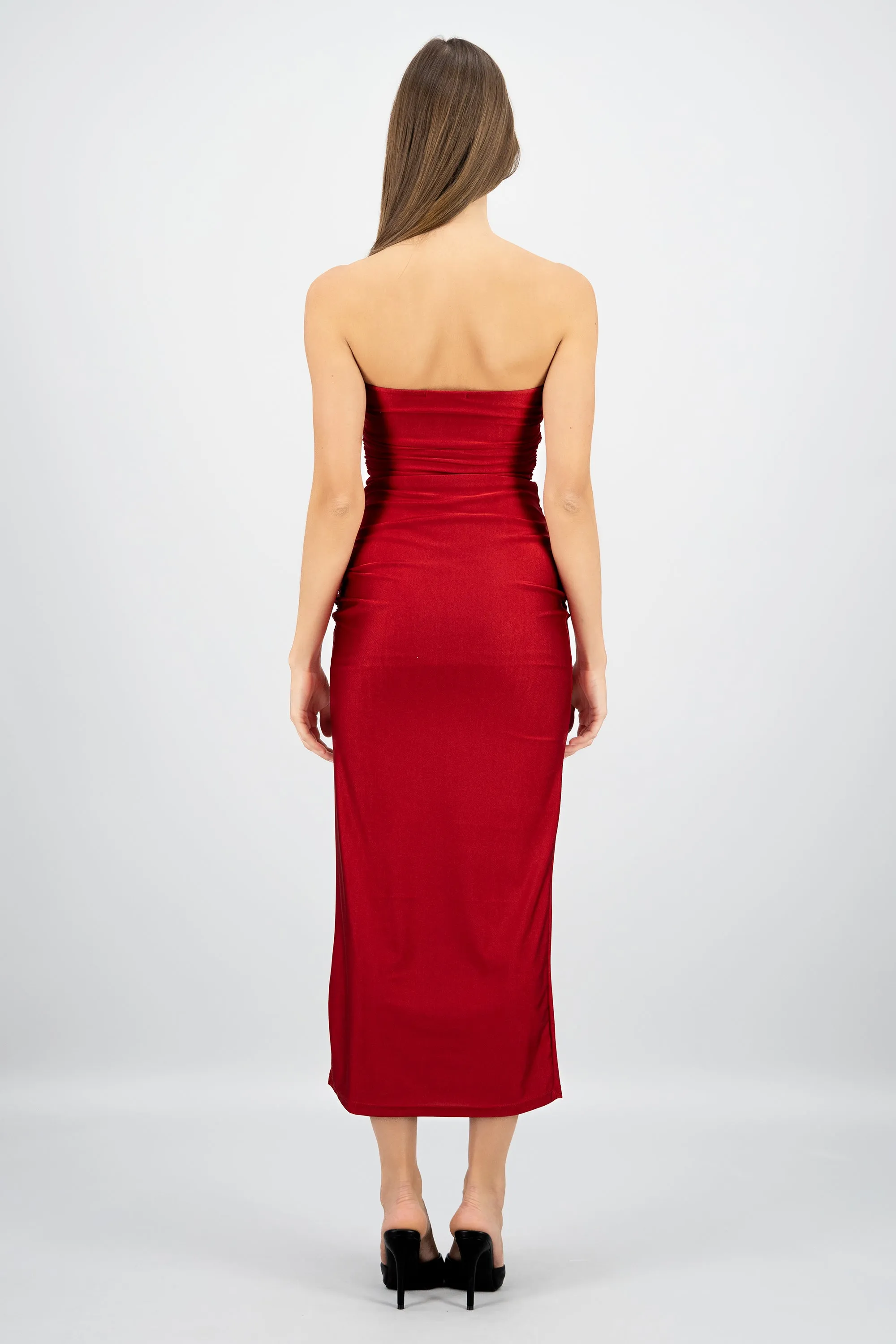 Vestido maxi tubo fruncido sold by Shasa product image thumbnail 4