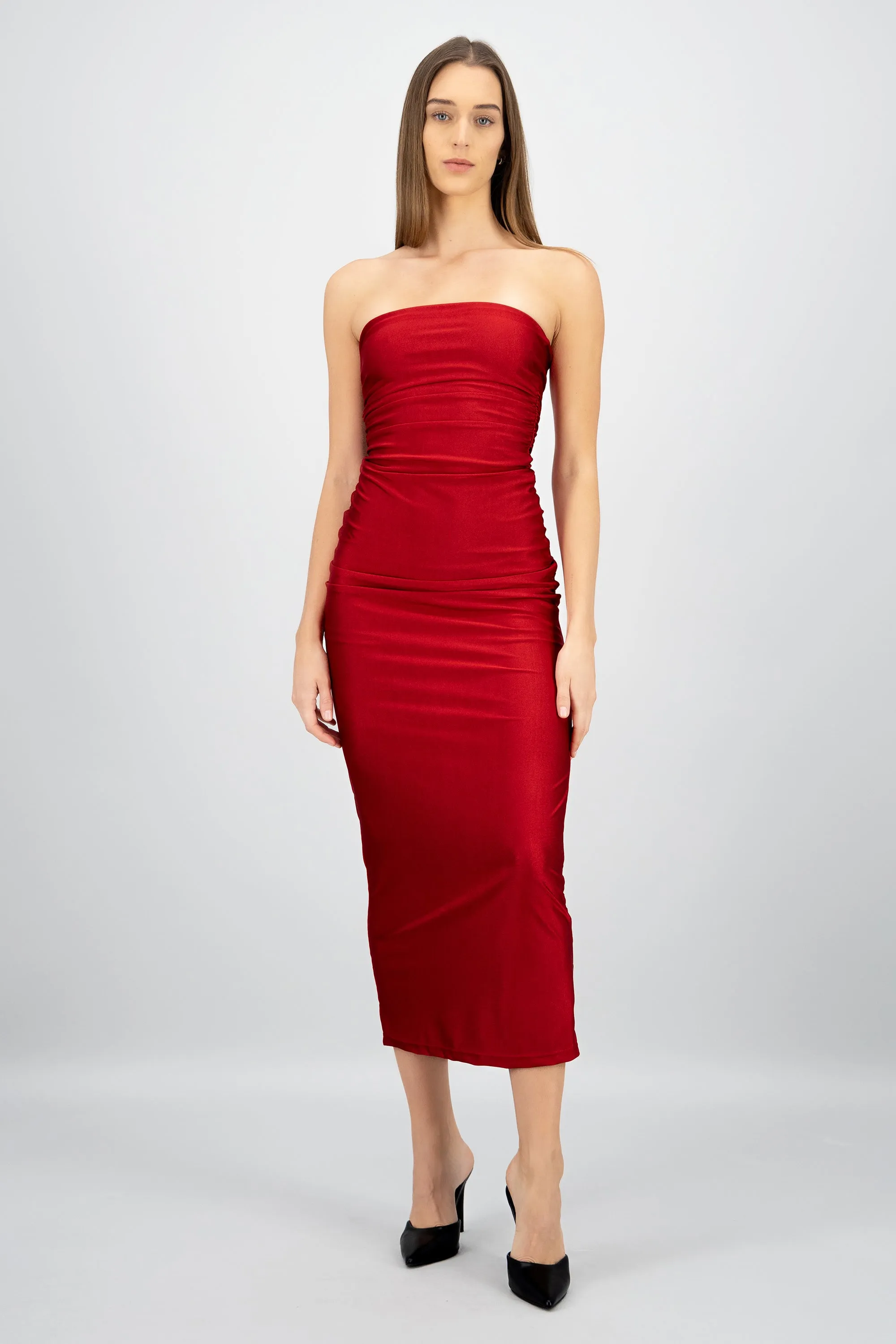 Vestido maxi tubo fruncido sold by Shasa product image thumbnail 2