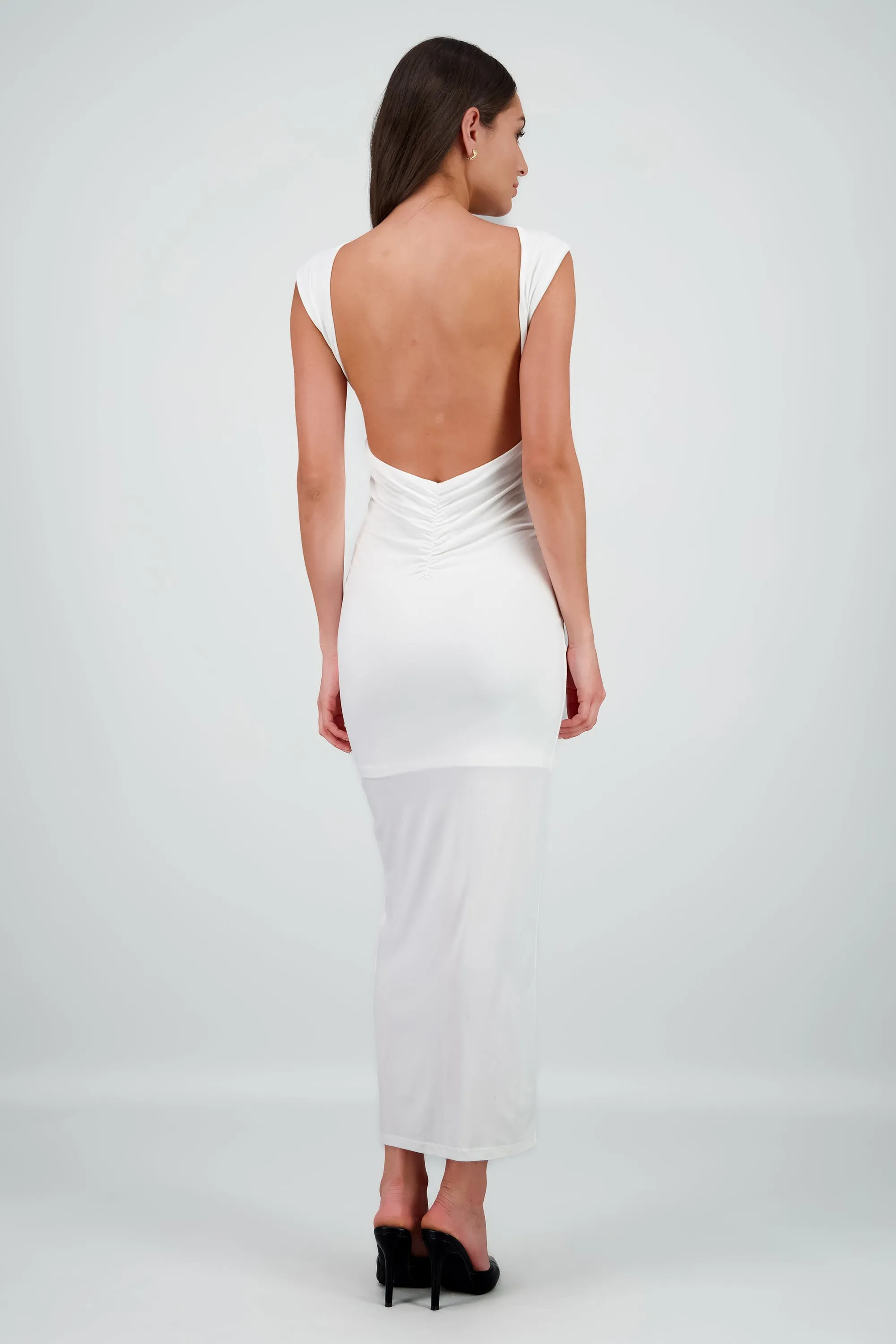 Vestido midi doble tela espal abierta sold by Shasa product image thumbnail 4