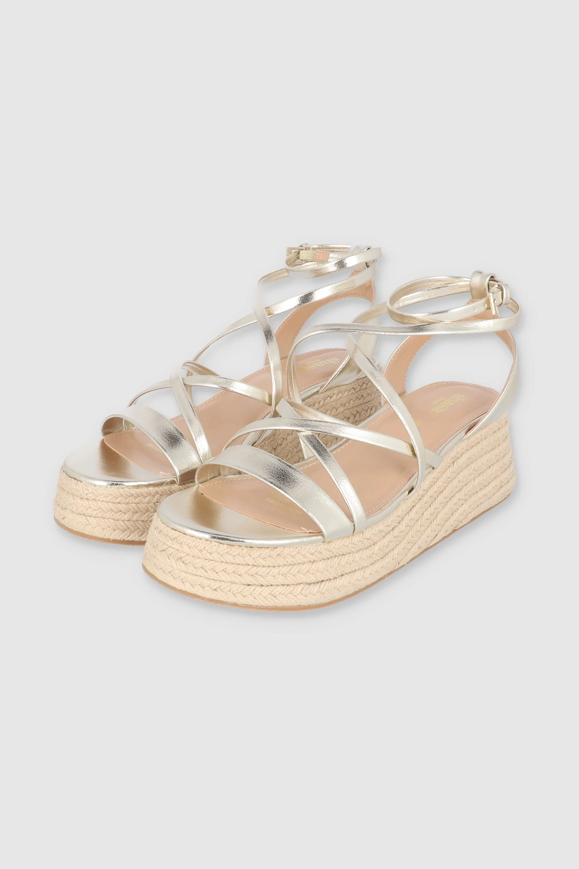 Cuña Yute Laceup sold by Shasa