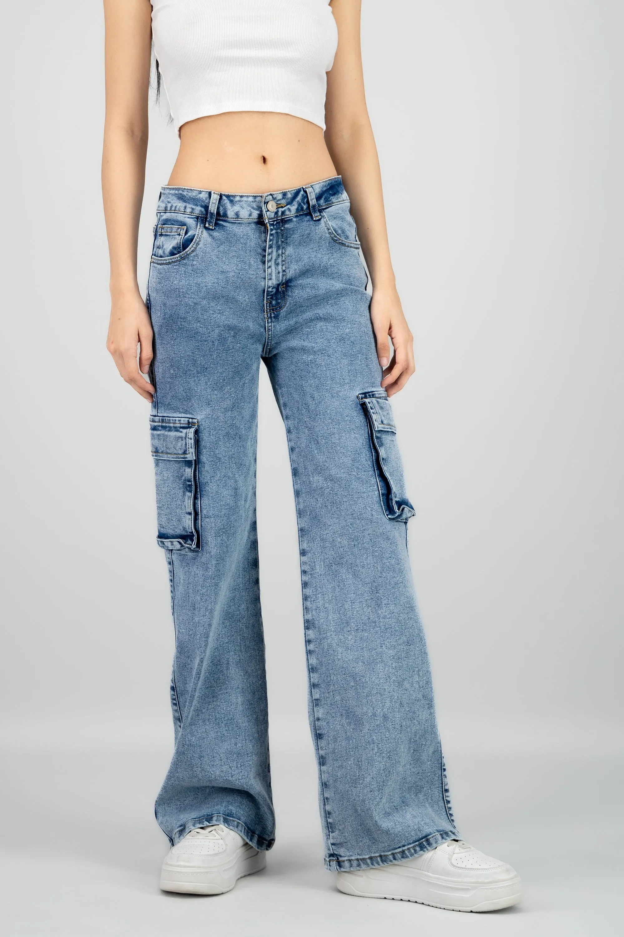 Jeans cargo 2 bolsas simétrico sold by Shasa product image thumbnail 2