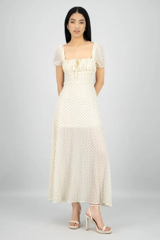 Vestido maxi mini polka dots sold by Shasa