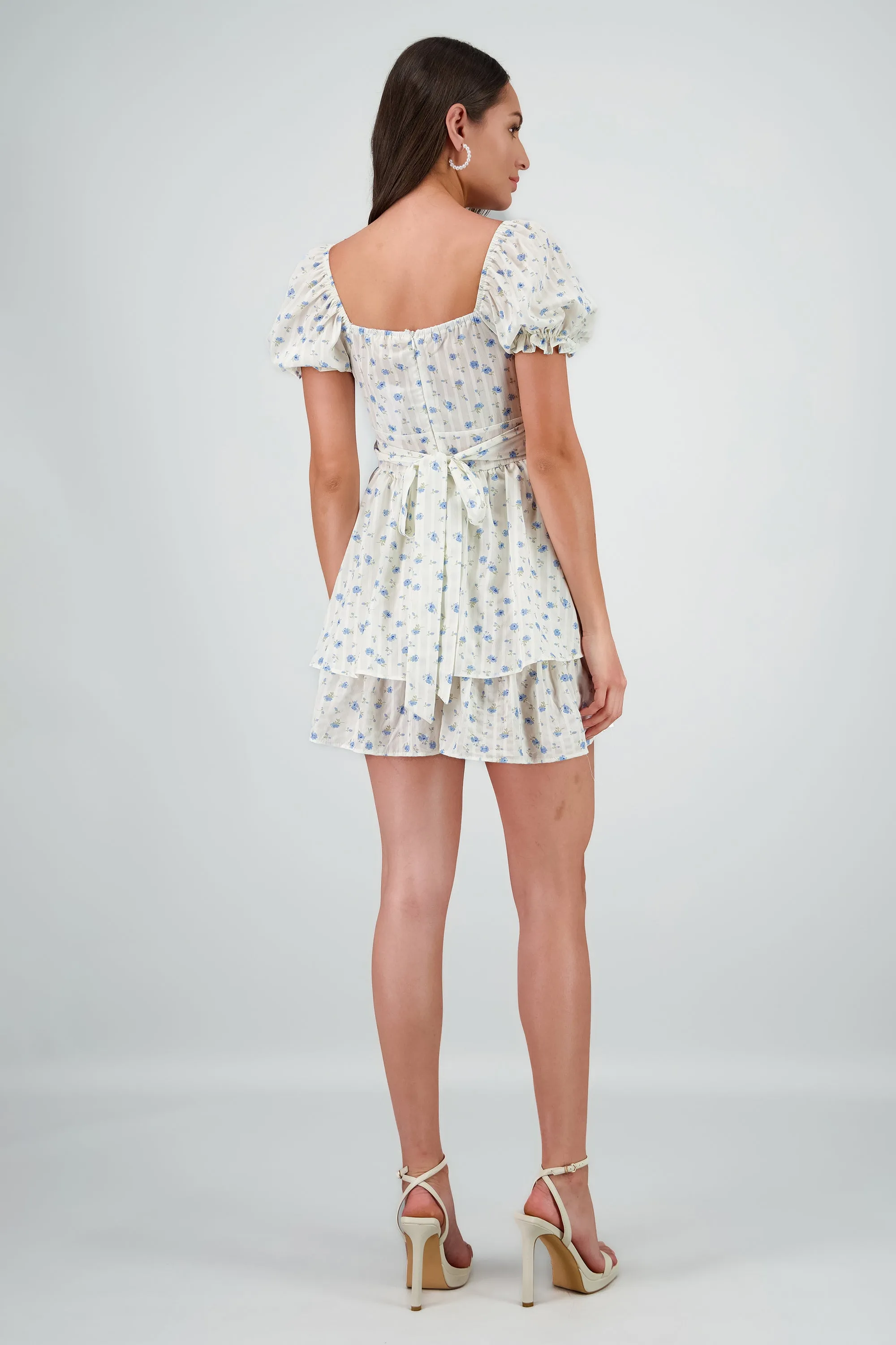 Vestido flores estampado manga corta sold by Shasa product image thumbnail 4