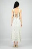 Vestido maxi textura de flores sold by Shasa