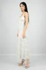 Vestido maxi textura de flores sold by Shasa