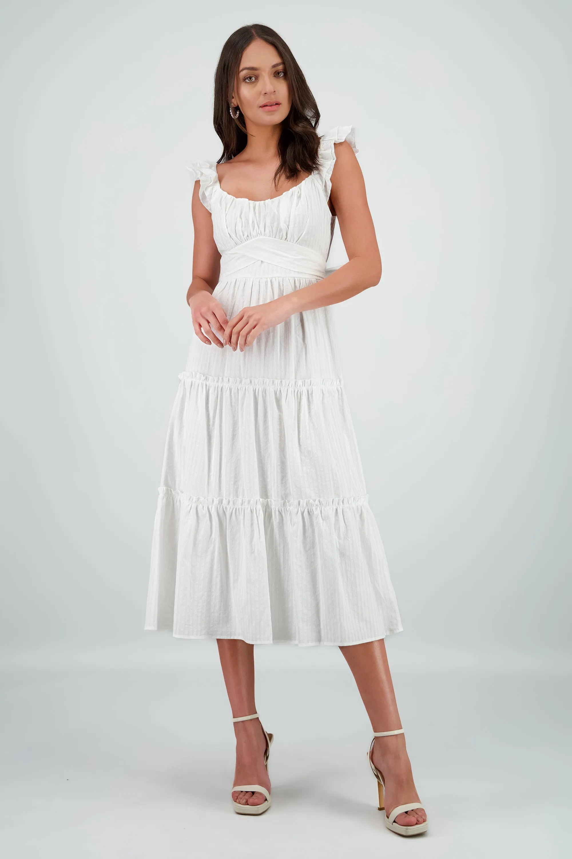 Vestido maxi con detalle bordado sold by Shasa