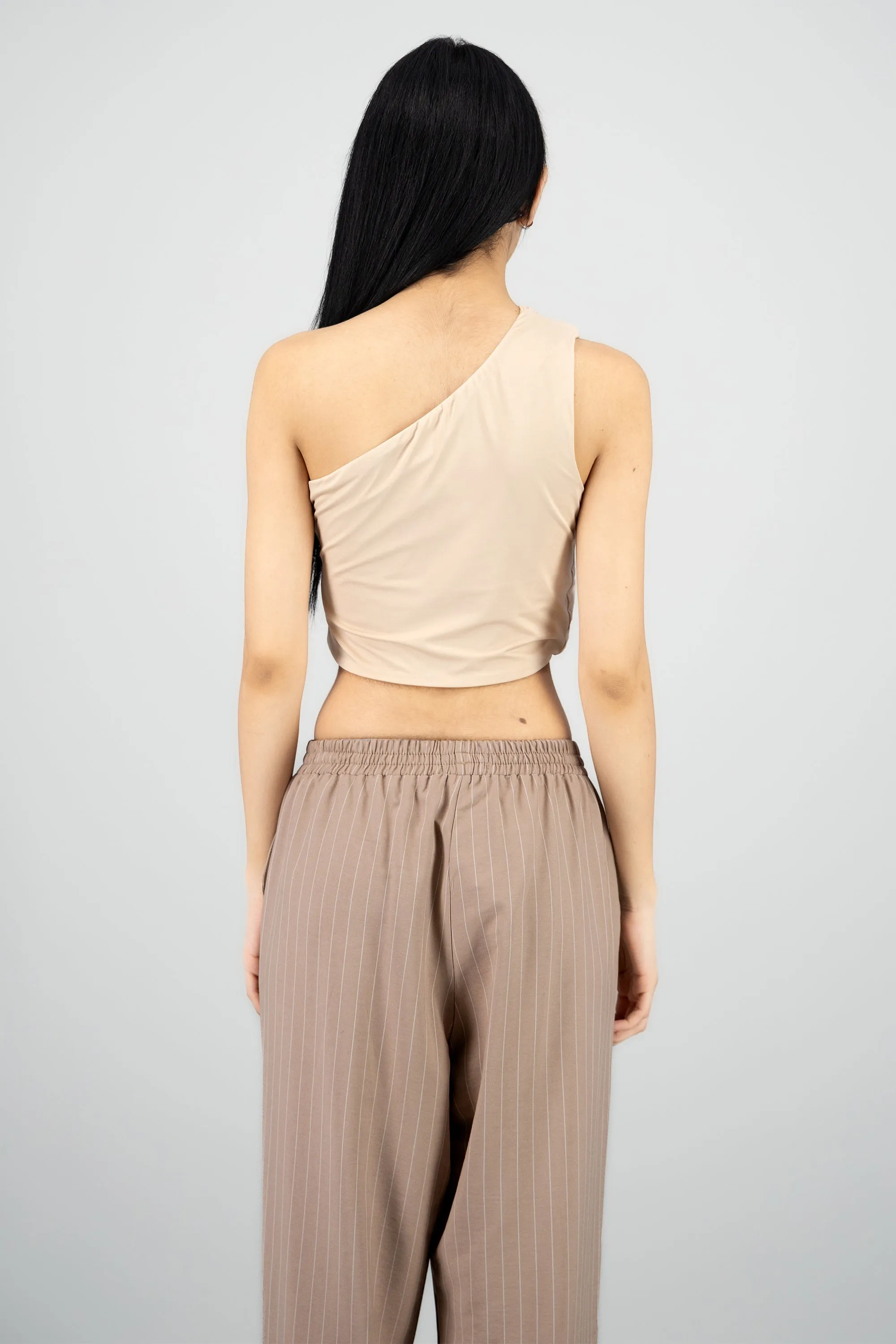 Top drapeado one shoulder hypsters sold by Shasa product image thumbnail 4