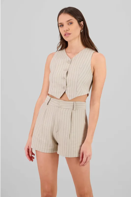 Chaleco rayas detalle pinzas sold by Shasa