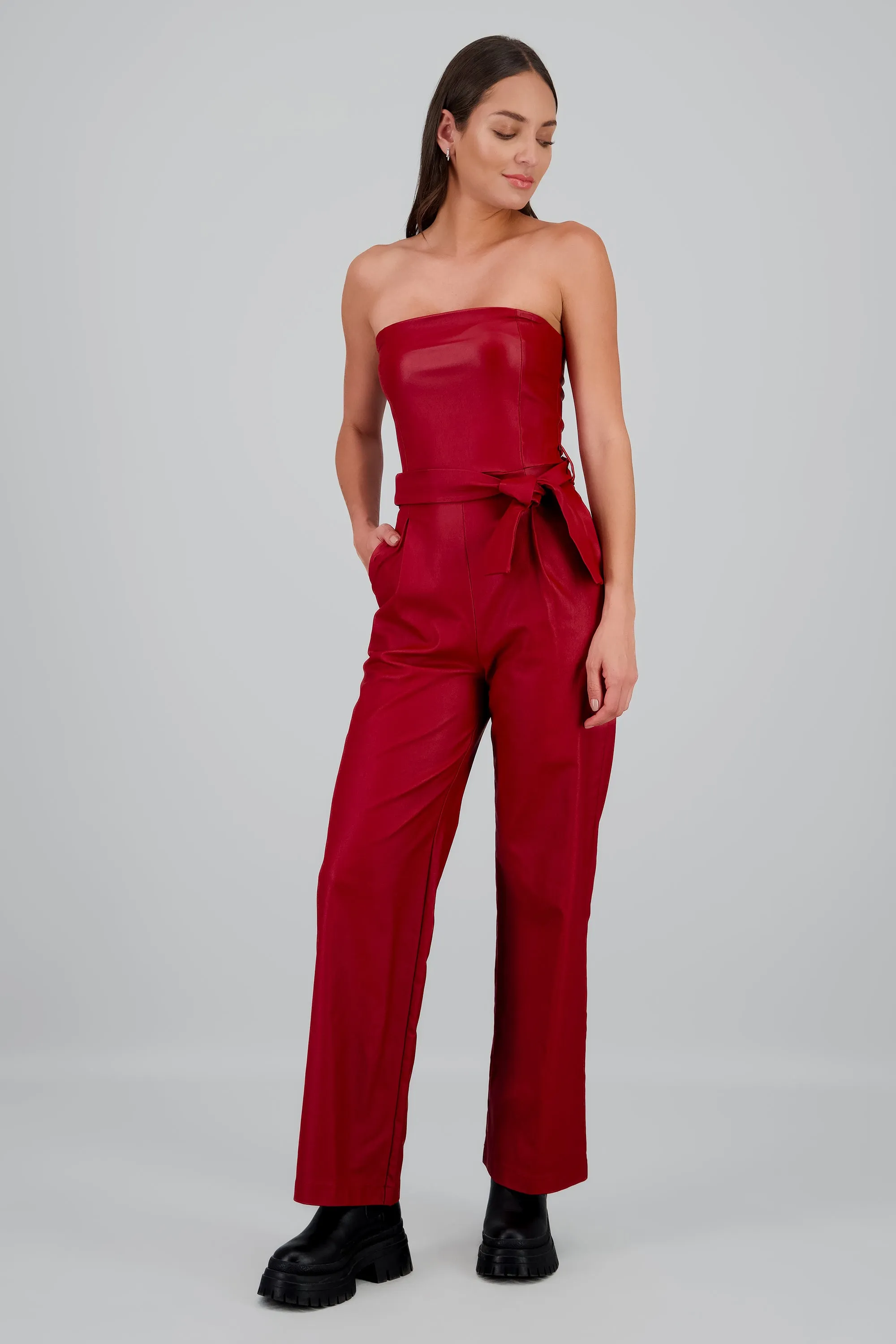 Jumpsuit pu strapples sold by Shasa product image thumbnail 2