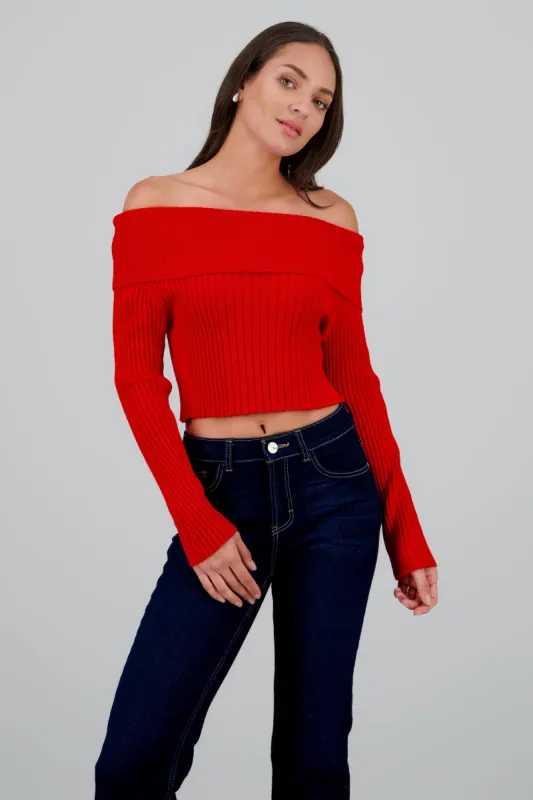 Sueter tejido off shoulder sold by Shasa
