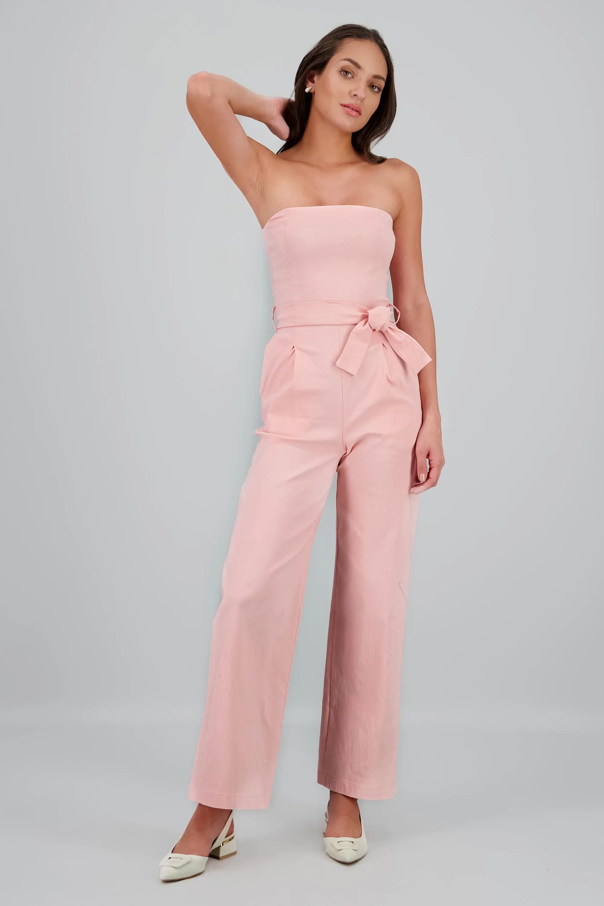 Jumpsuit strapless detalle cinturon sold by Shasa product image thumbnail 2