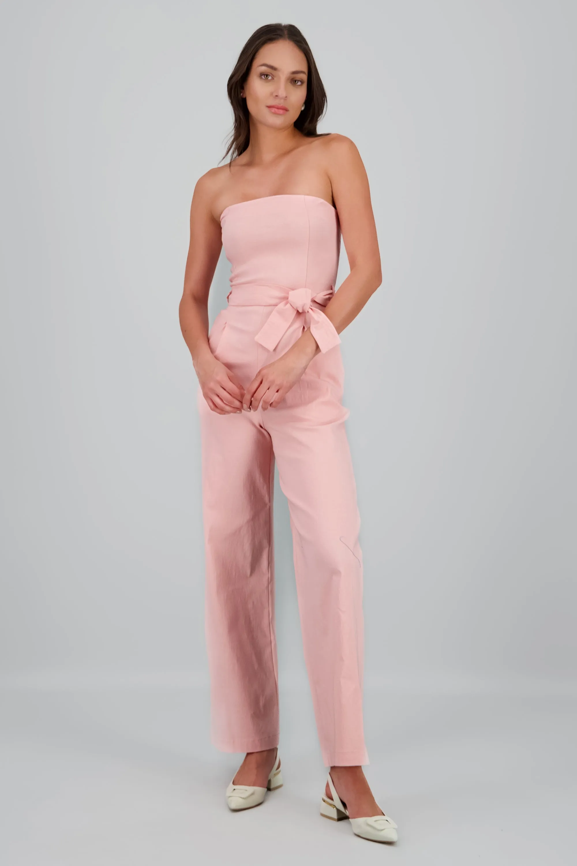 Jumpsuit strapless detalle cinturon sold by Shasa