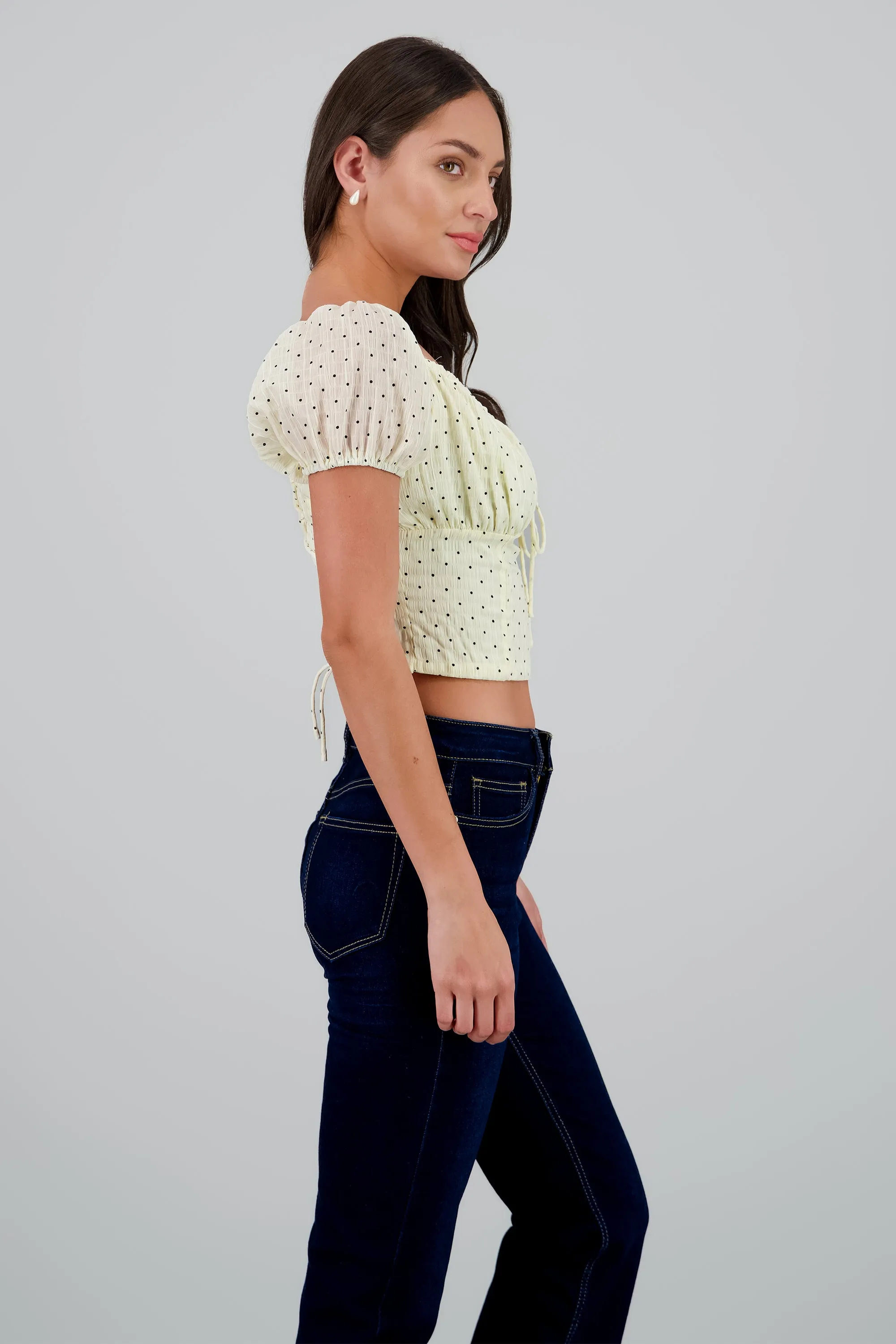 Blusa con mini polkas con lace up en la espala sold by Shasa product image thumbnail 3