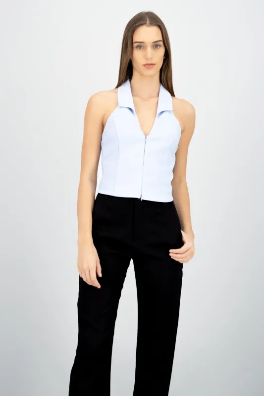 Top halter con cierre liso sold by Shasa