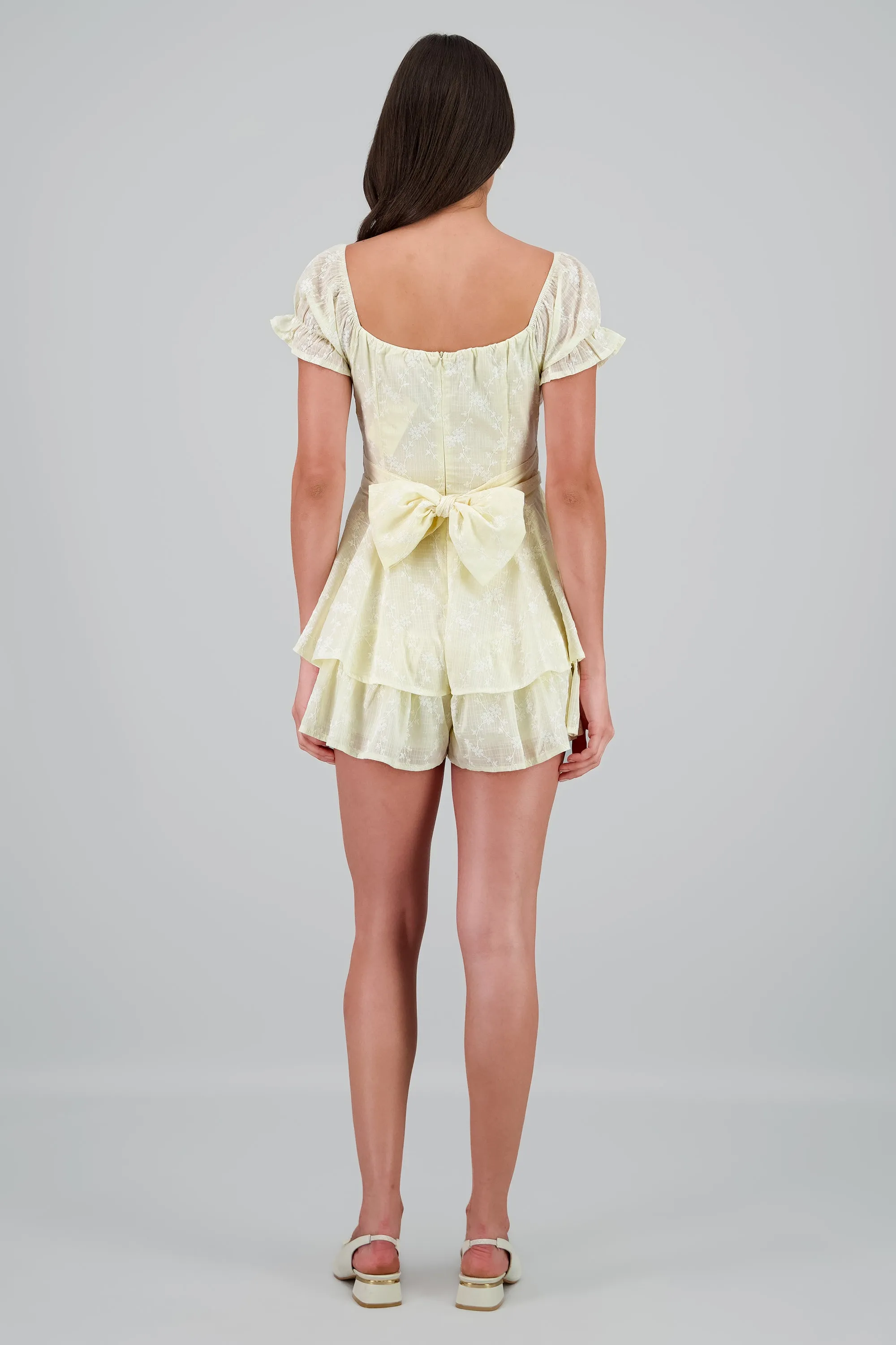 Romper olanes textura bordado flores sold by Shasa product image thumbnail 4