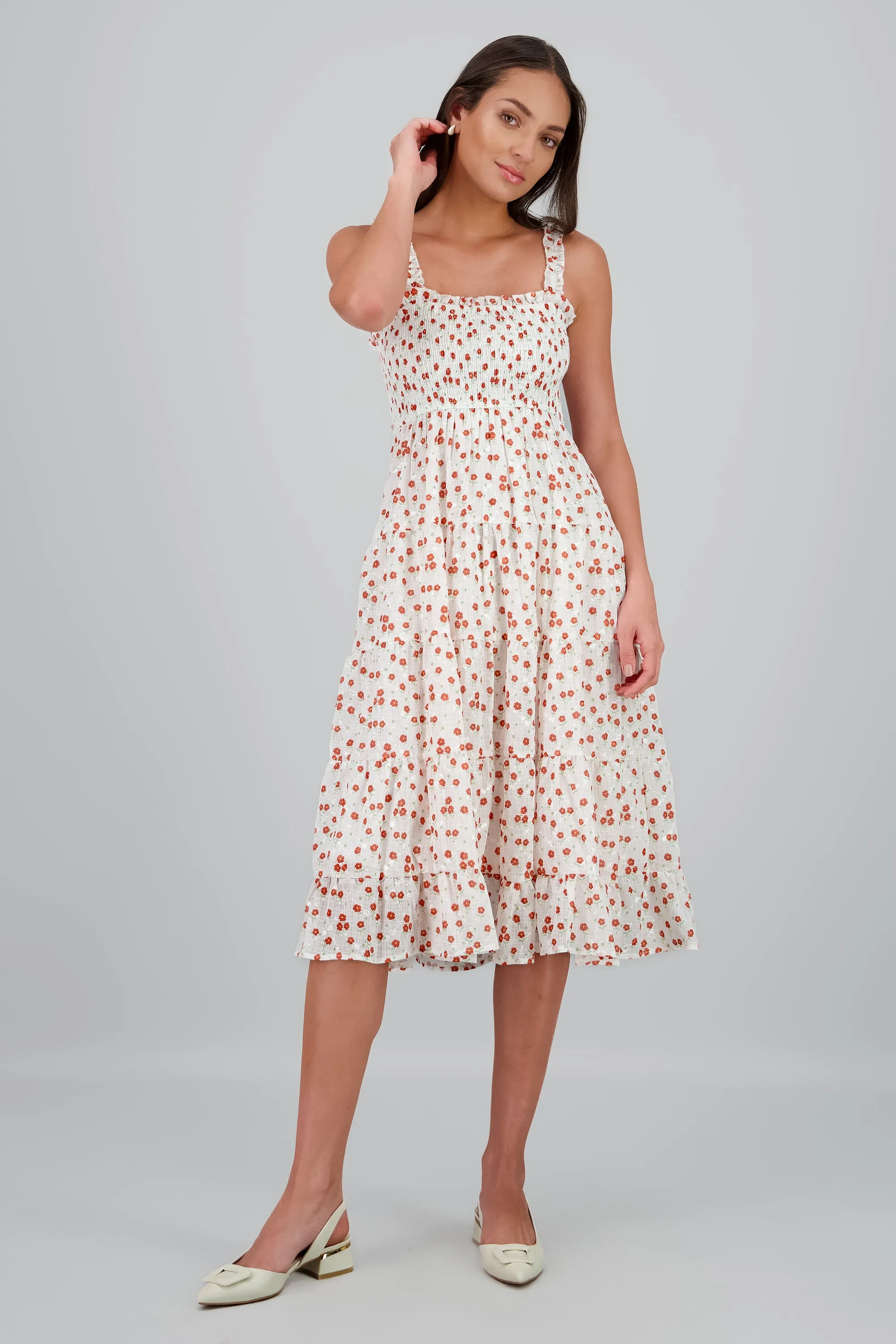 Vestido maxi flores bordado sold by Shasa product image thumbnail 2