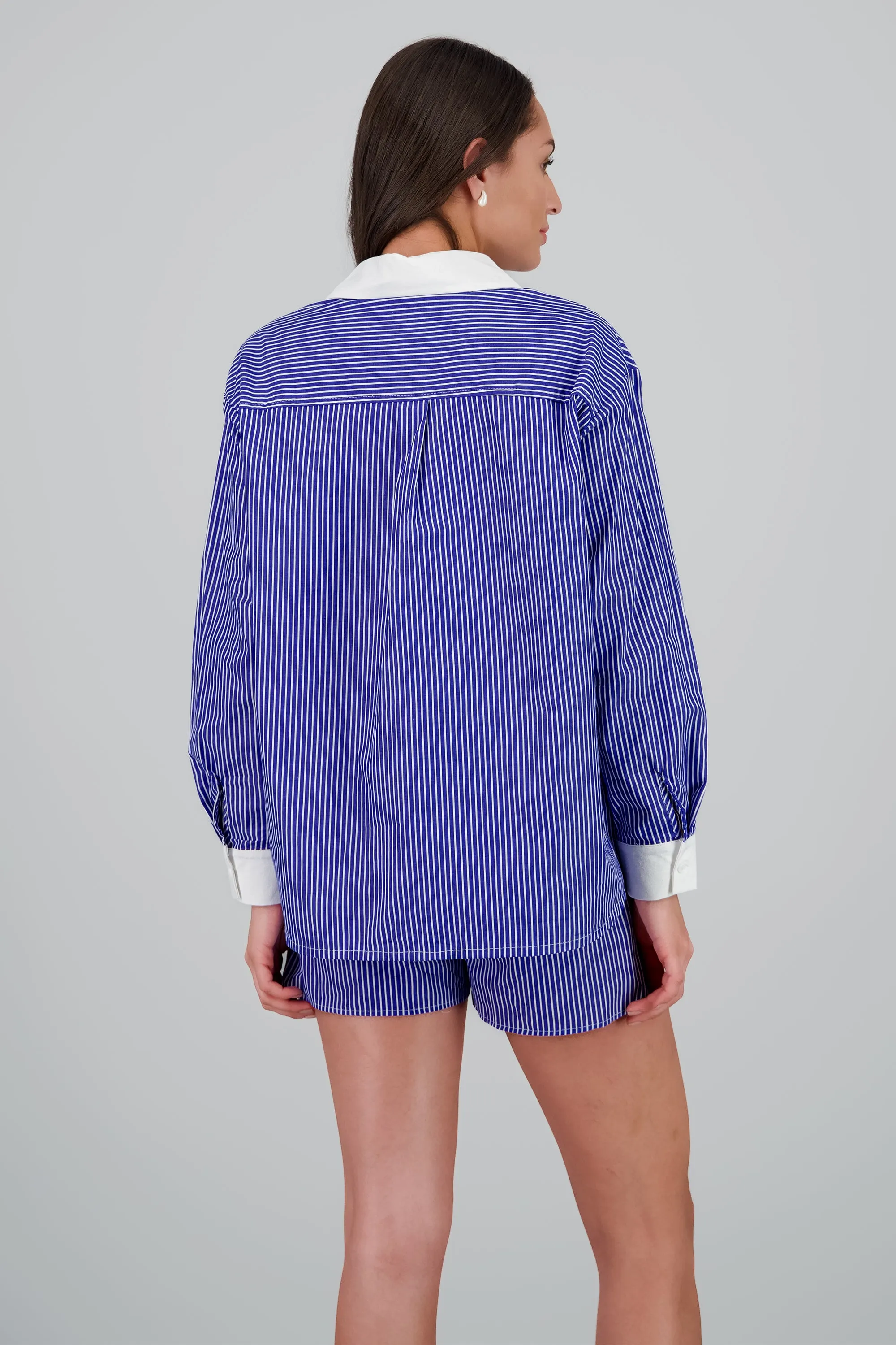 Camisa de rayas con contraste oversized sold by Shasa product image thumbnail 4