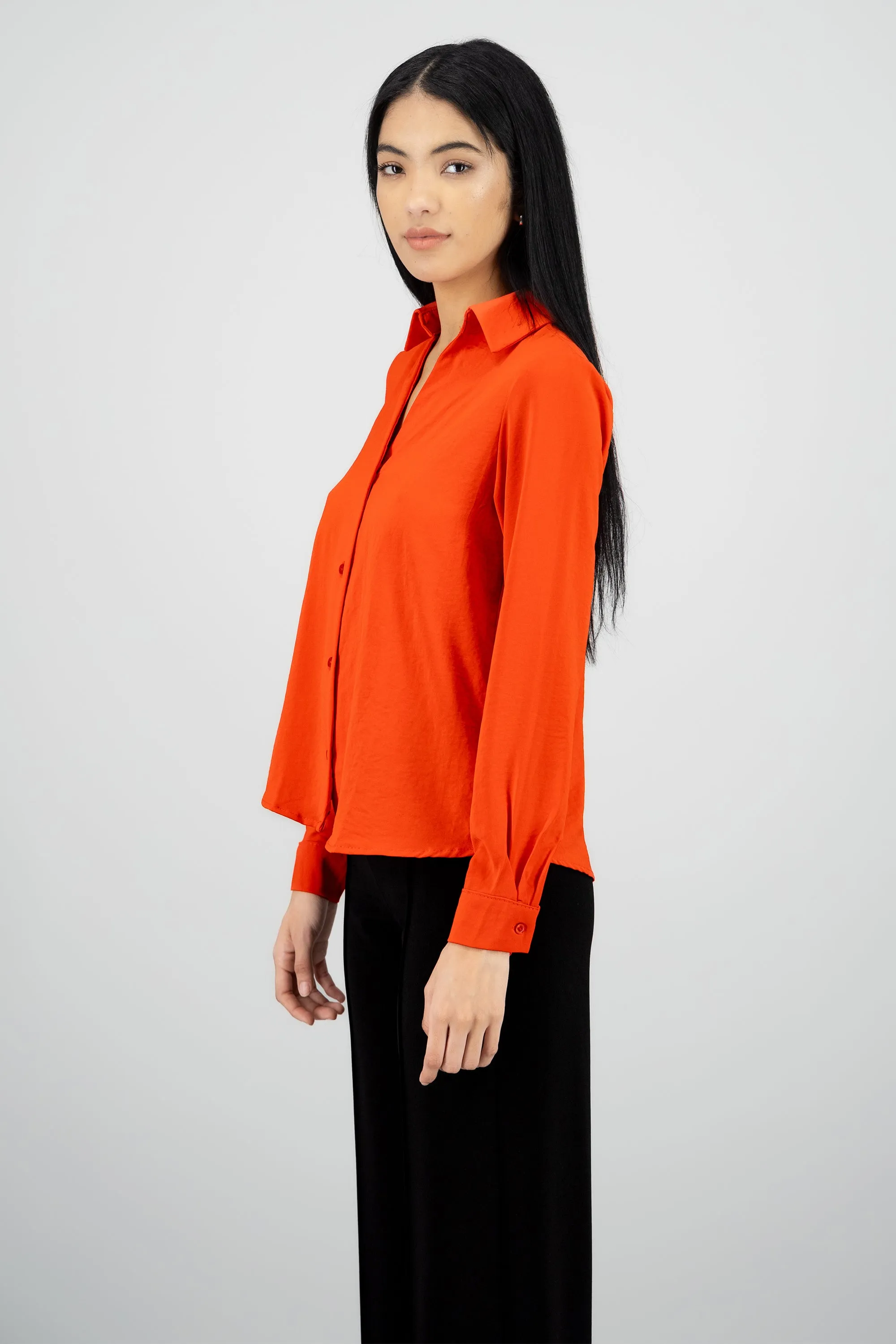 Camisa de manga larga con textura lisa sold by Shasa product image thumbnail 3