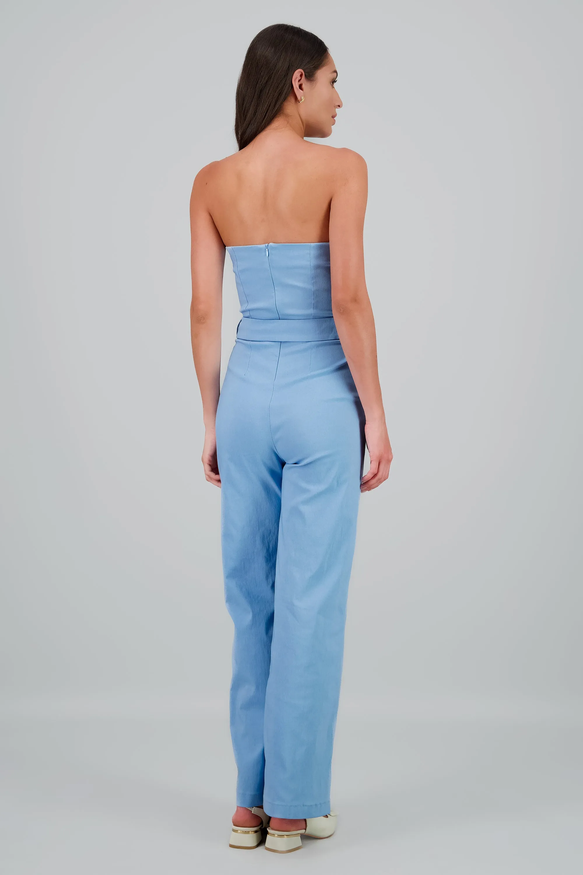 Jumpsuit strapless detalle cinturon sold by Shasa product image thumbnail 4