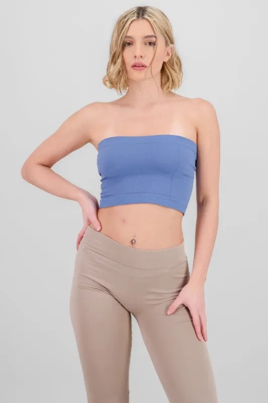 Top strapless liso sold by Shasa