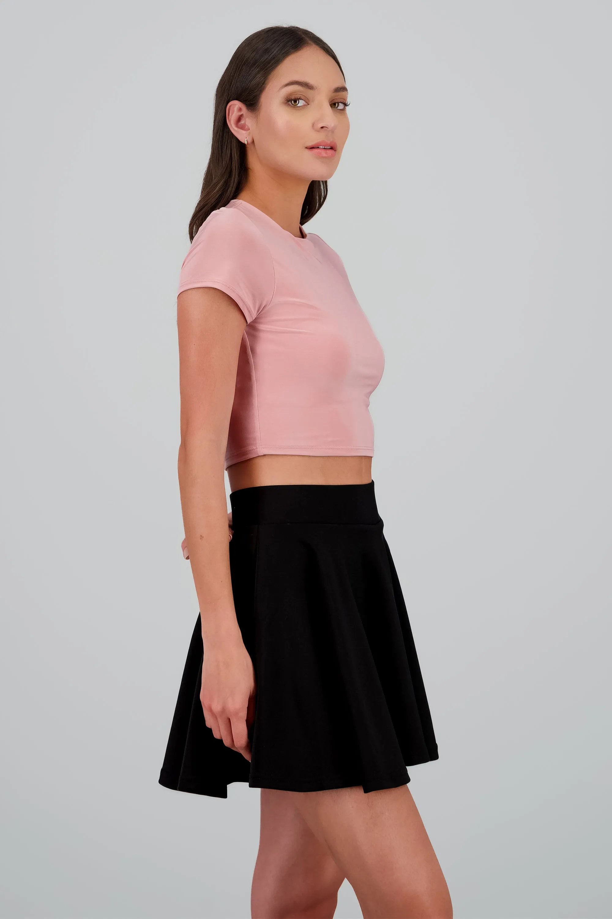 Top crop doble tela manga corta sold by Shasa product image thumbnail 3