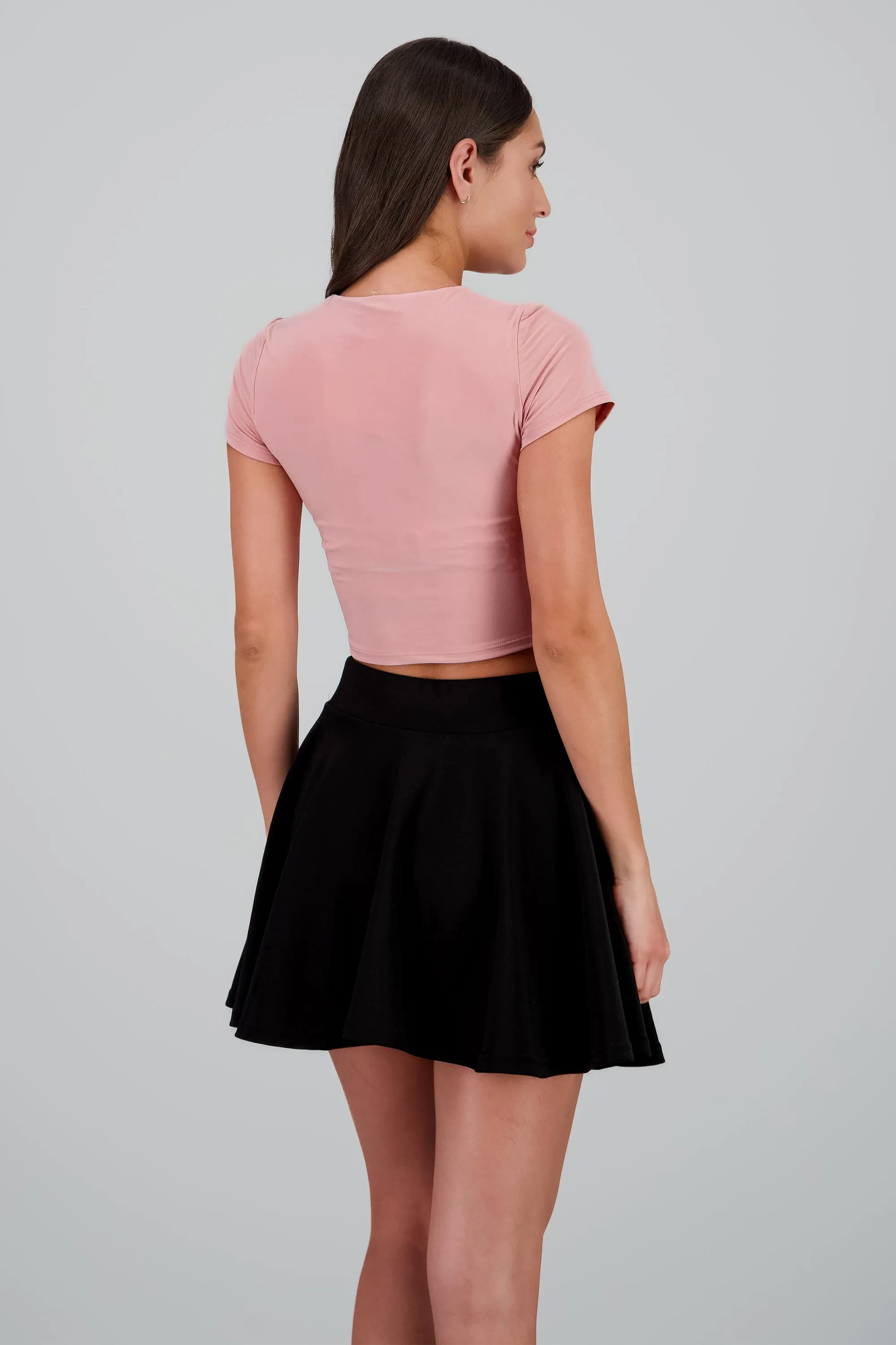 Top crop doble tela manga corta sold by Shasa product image thumbnail 4