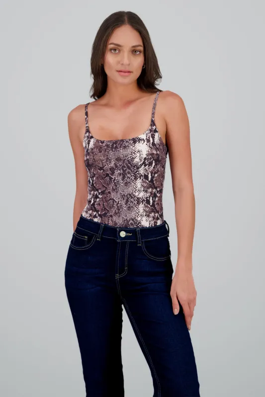 Bodysuit tirantes estampado vibora sold by Shasa
