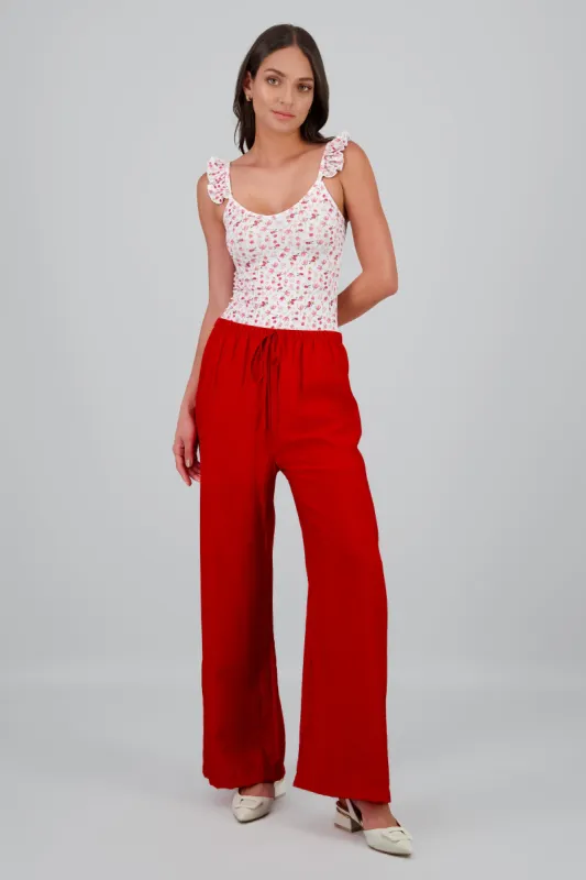 Pantalon fluido wide leg sold by Shasa