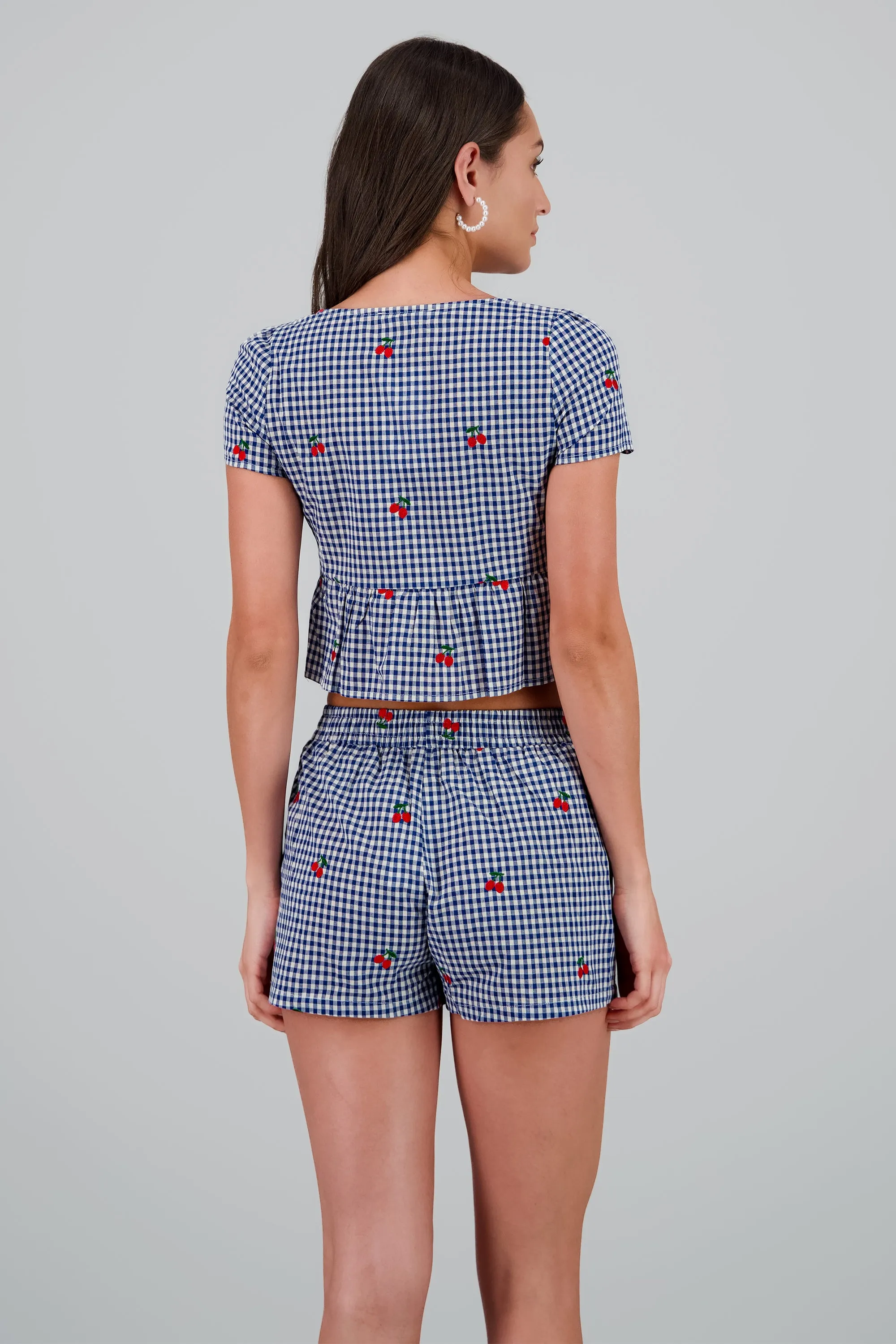 Blusa Gingham cerza detalle mono sold by Shasa product image thumbnail 4