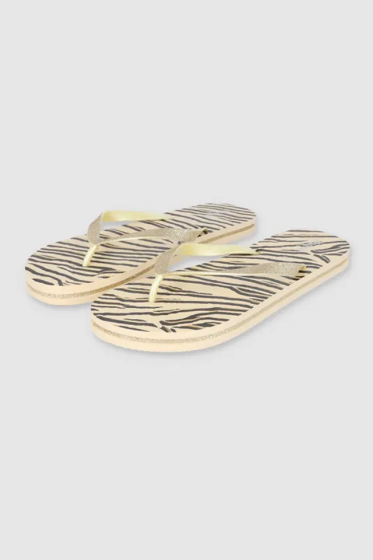 Flip Flops Cebra Glitter sold by Shasa