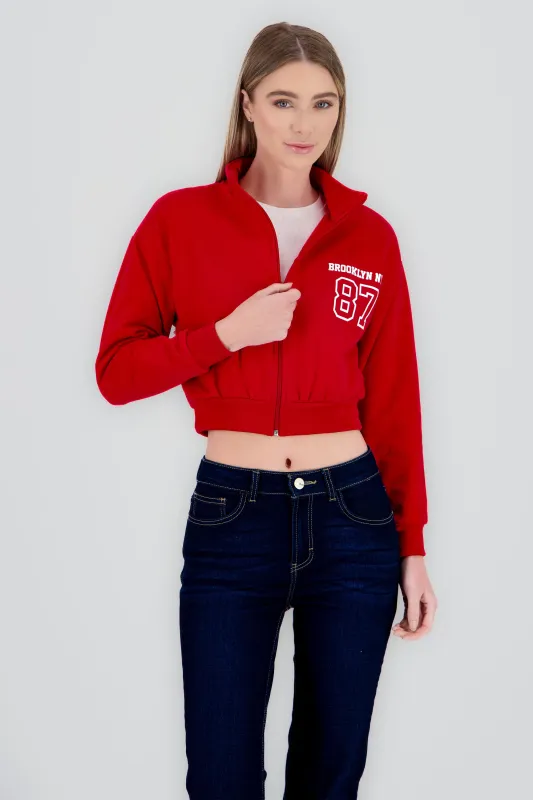Sudadera brooklyn crop cuello alto sold by Shasa