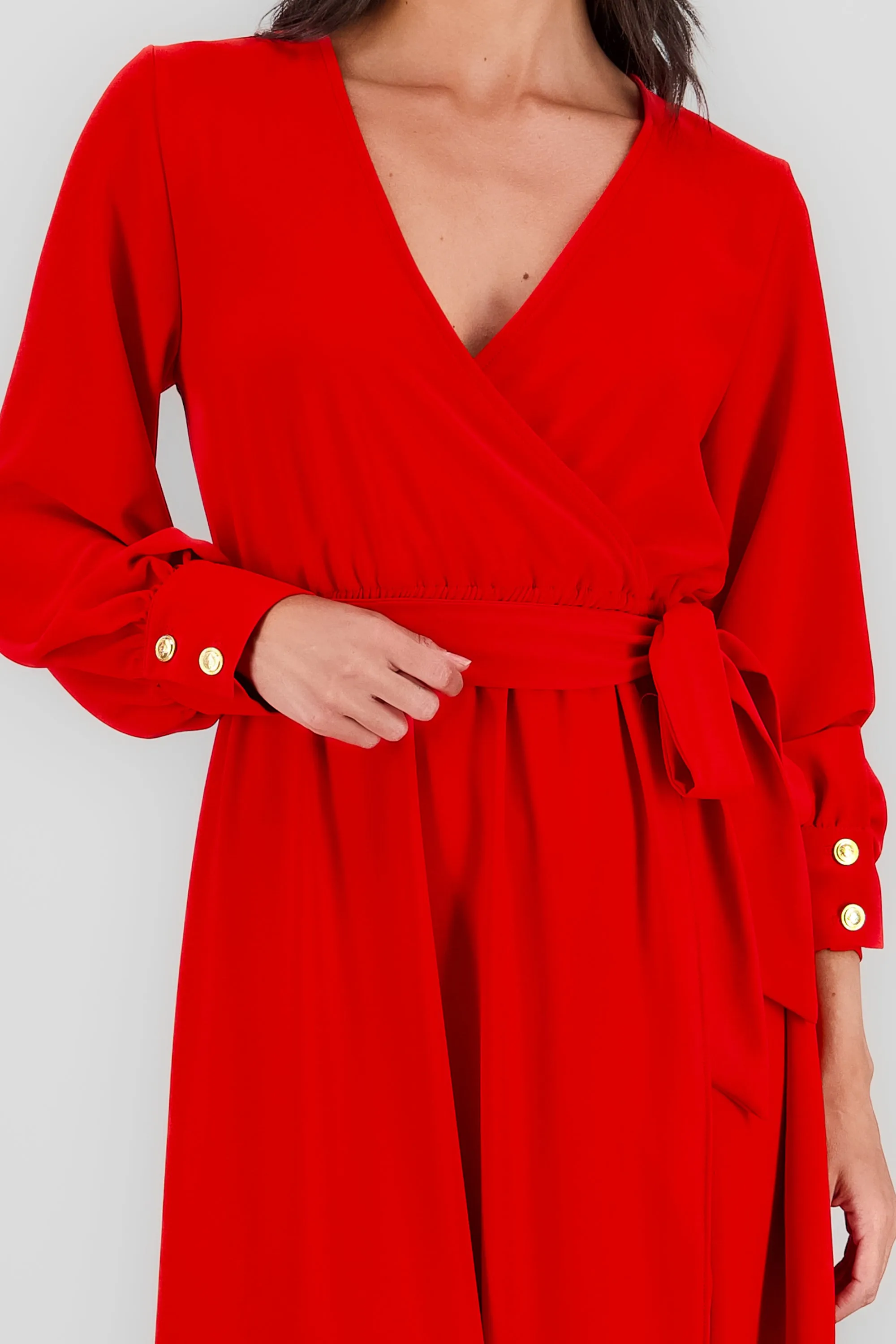 Vestido maxi manga larga con cinta escote v sold by Shasa product image thumbnail 5