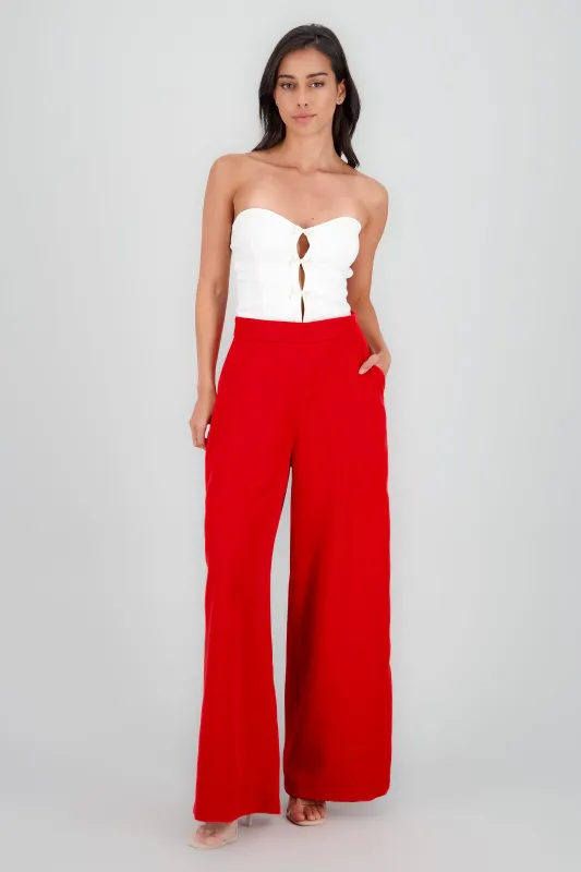 Pantalón de vestir wide leg sold by Shasa