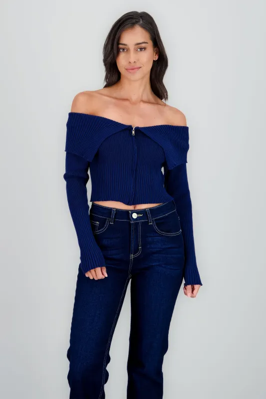 Sueter manga larga cierre sold by Shasa