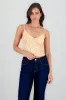 Top tirantes con detalle mini flor sold by Shasa