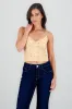 Top tirantes con detalle mini flor sold by Shasa