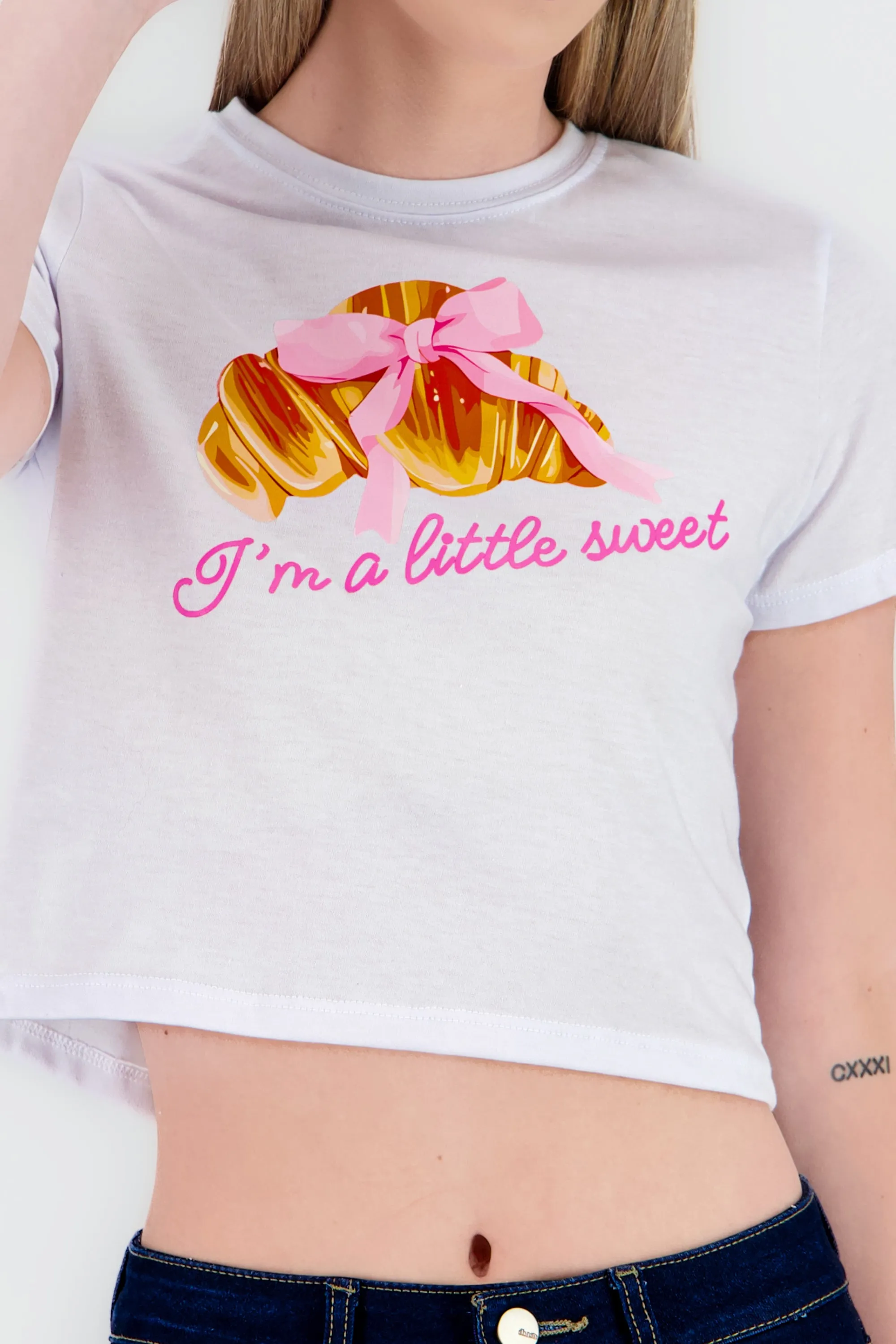 Top manga corta estampado croissant sold by Shasa product image thumbnail 5