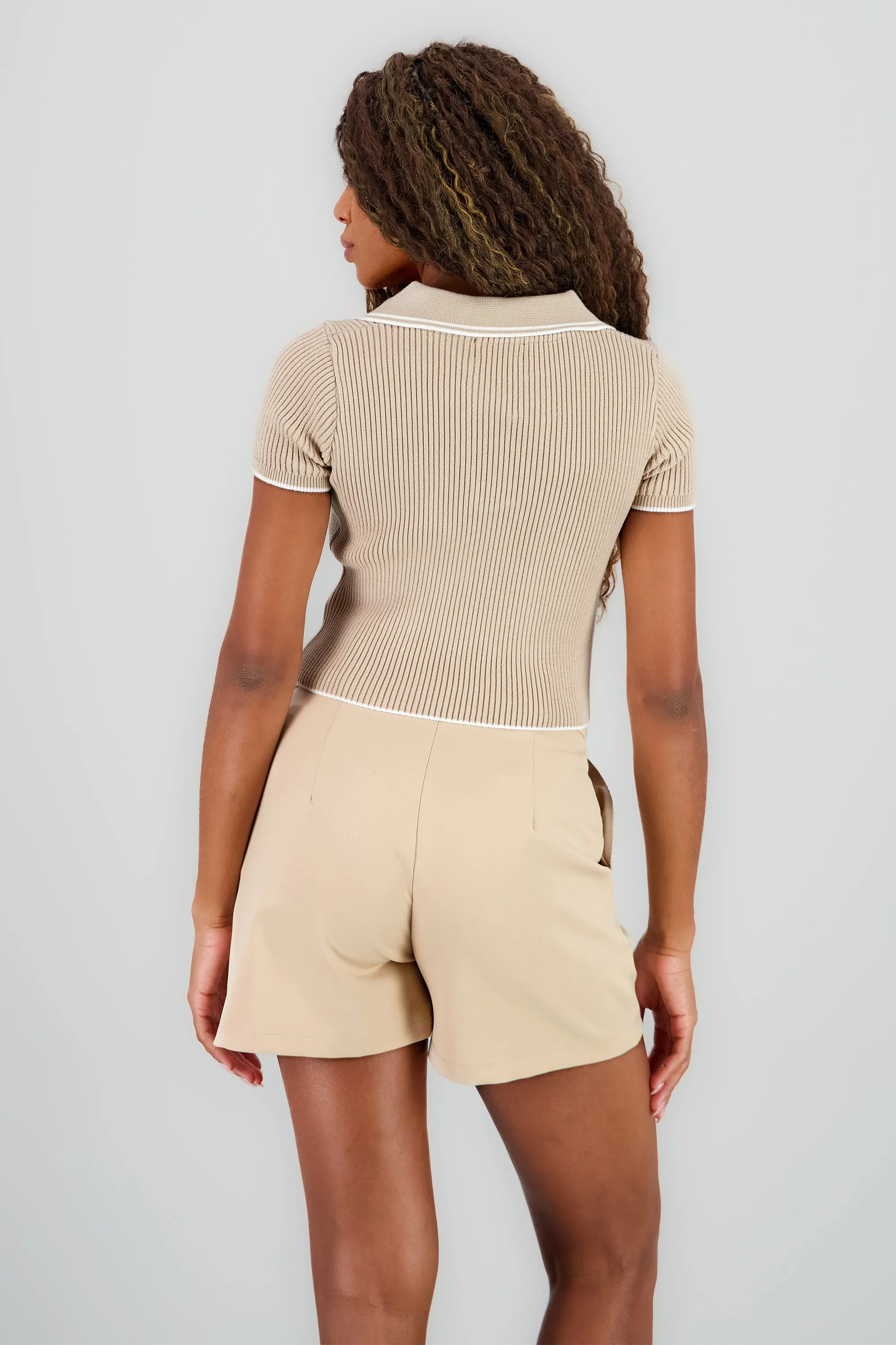 Top polo tejido contraste color Hypsters sold by Shasa product image thumbnail 4