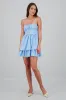 Vestido con escote cuadrado de olanes liso sold by Shasa