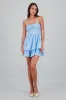 Vestido con escote cuadrado de olanes liso sold by Shasa