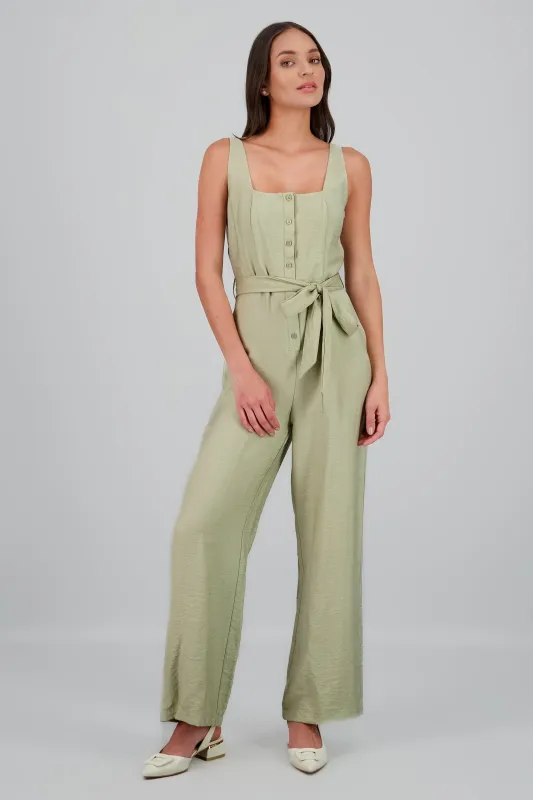 Jumpsuit tirantes gruesos detalle lazo sold by Shasa